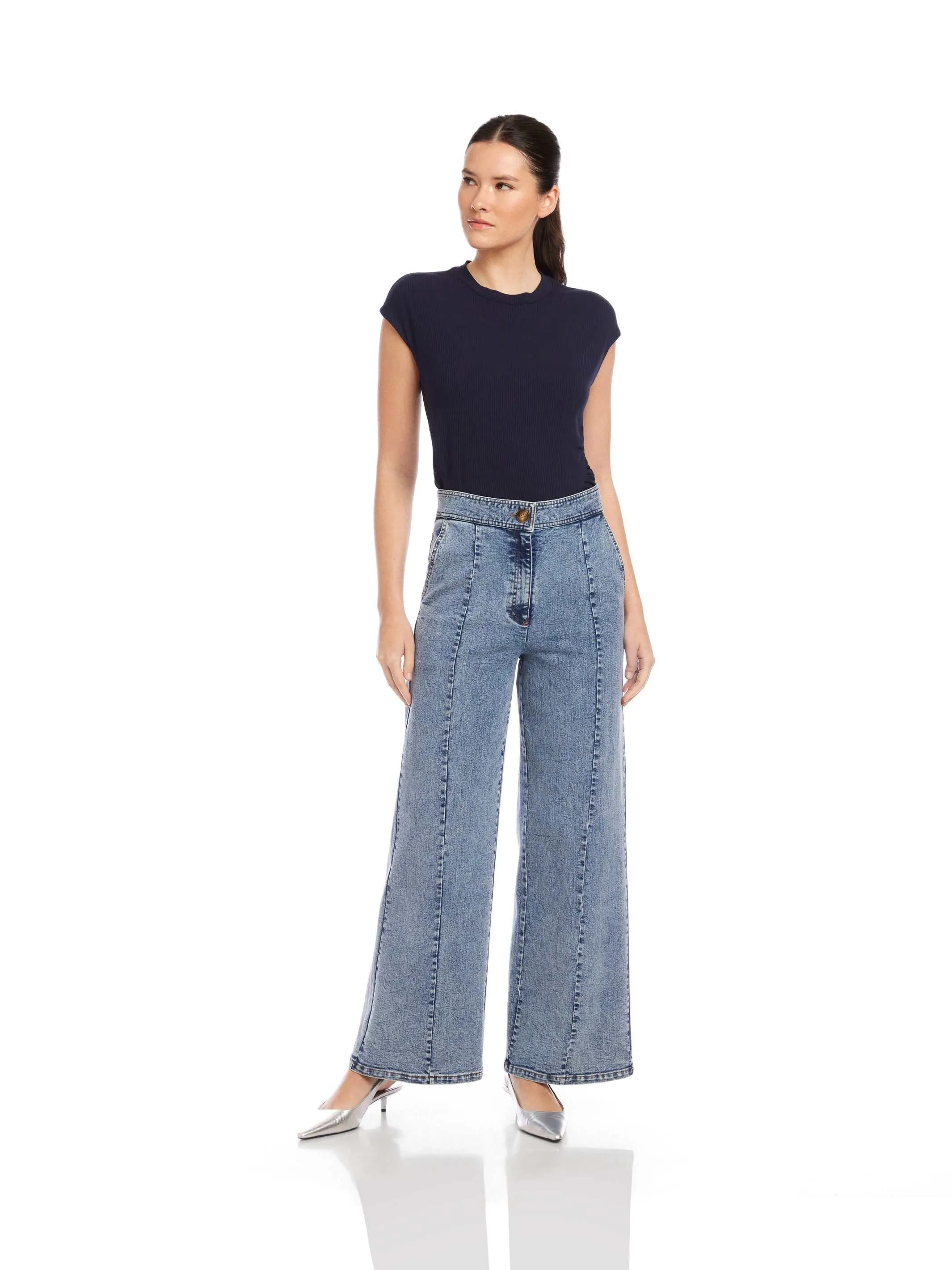 Kristen Denim Trouser sold by Fifteen Twenty product image thumbnail 2