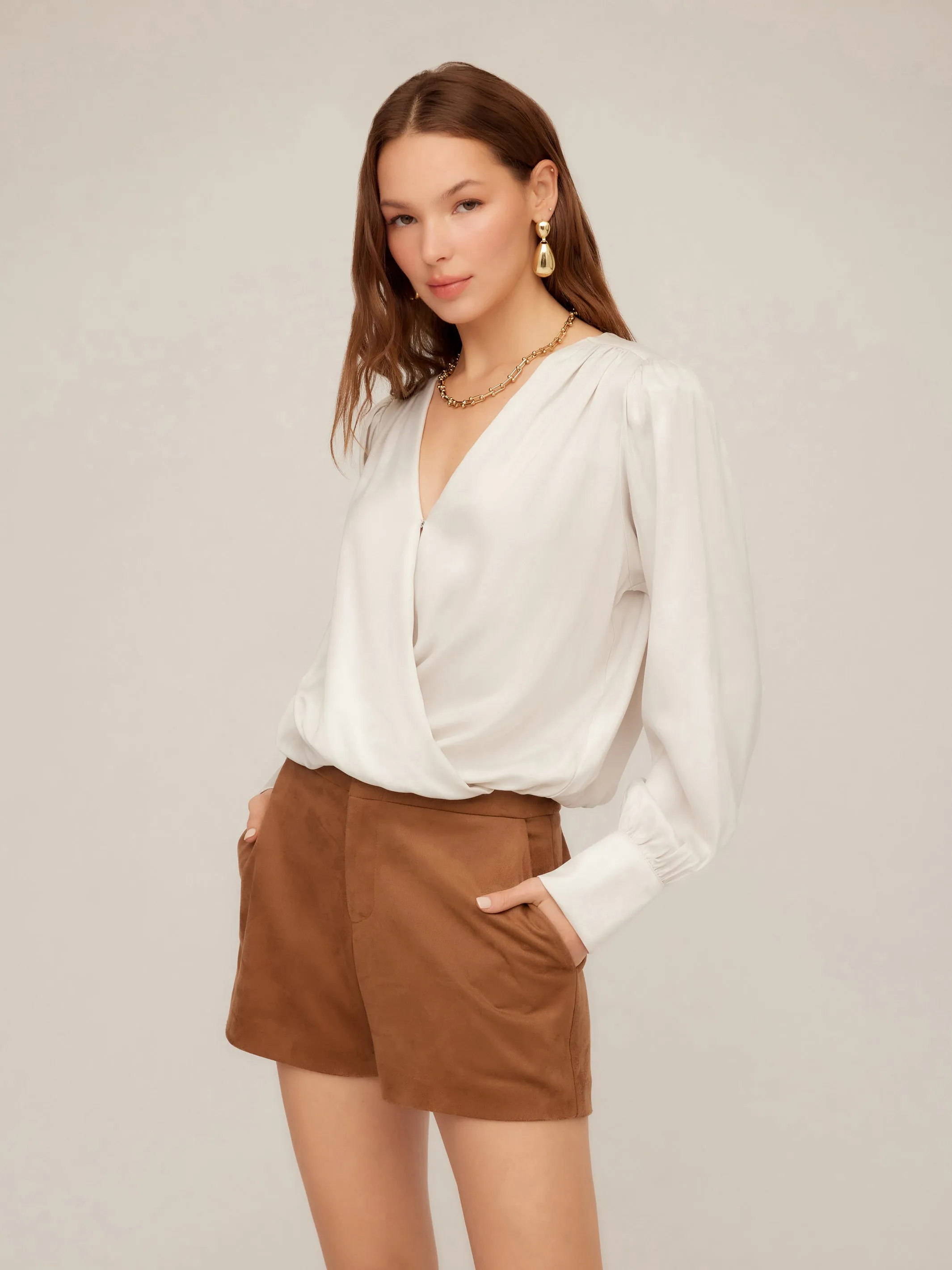 Ines Drape Front Top sold by Fifteen Twenty