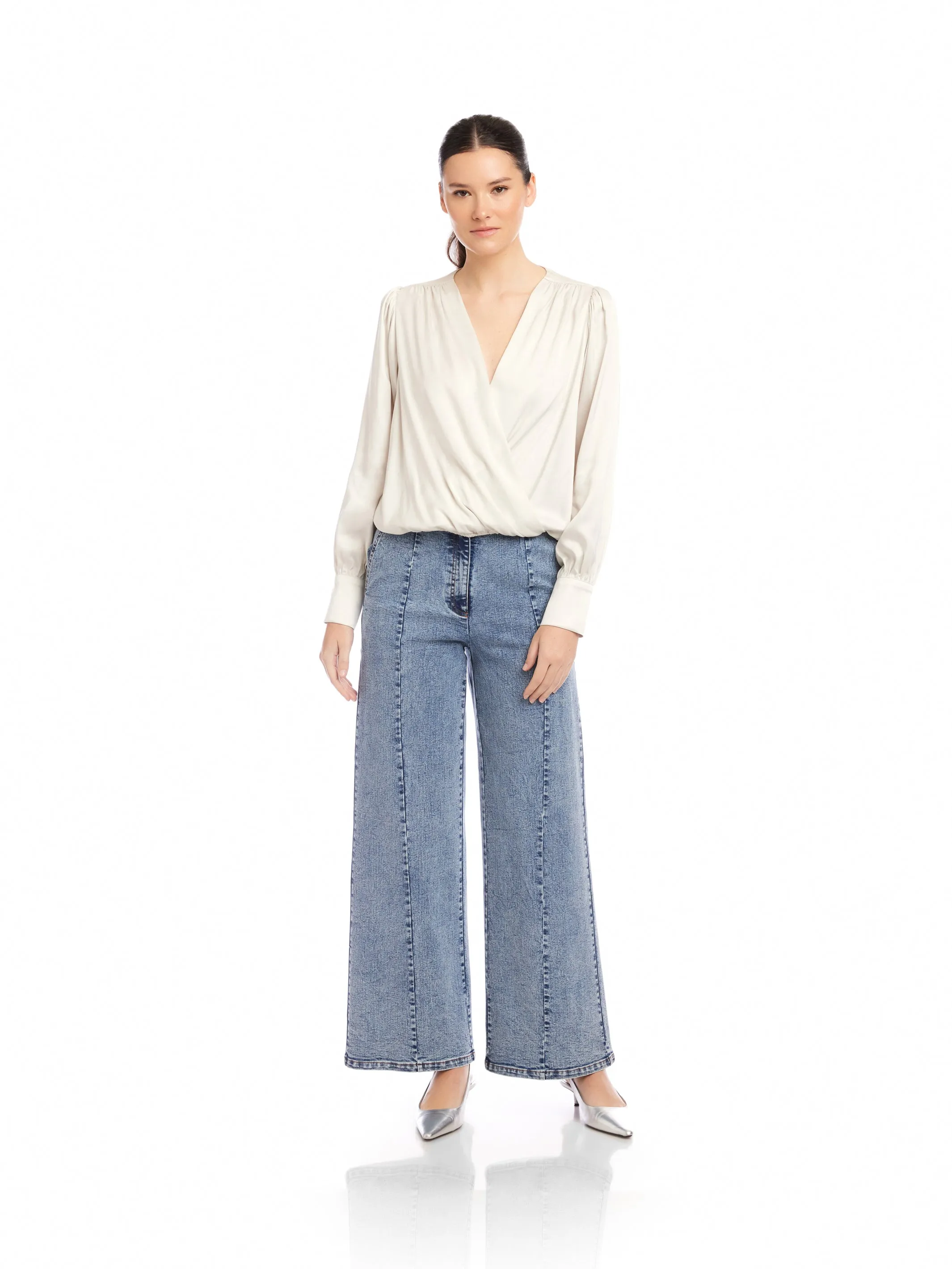 Ines Drape Front Top sold by Fifteen Twenty product image thumbnail 2