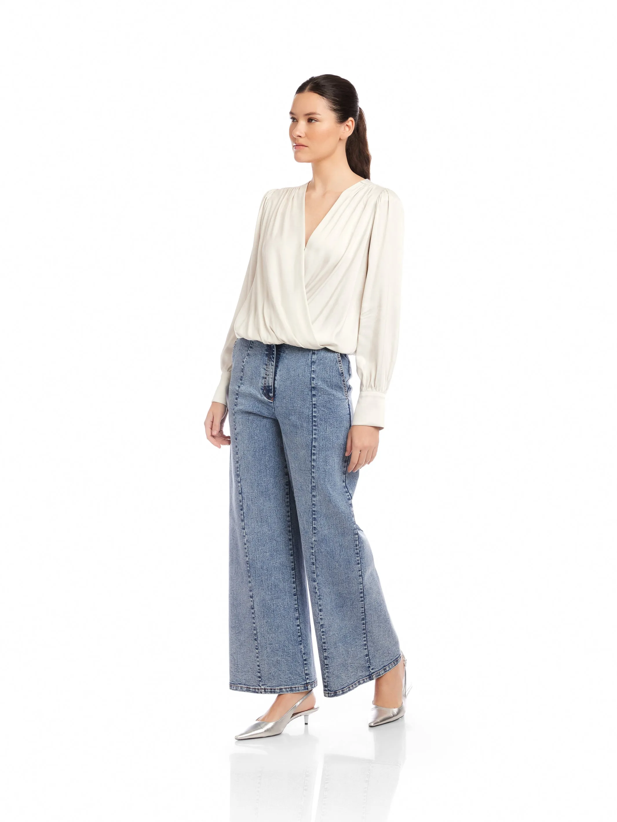 Ines Drape Front Top sold by Fifteen Twenty product image thumbnail 3