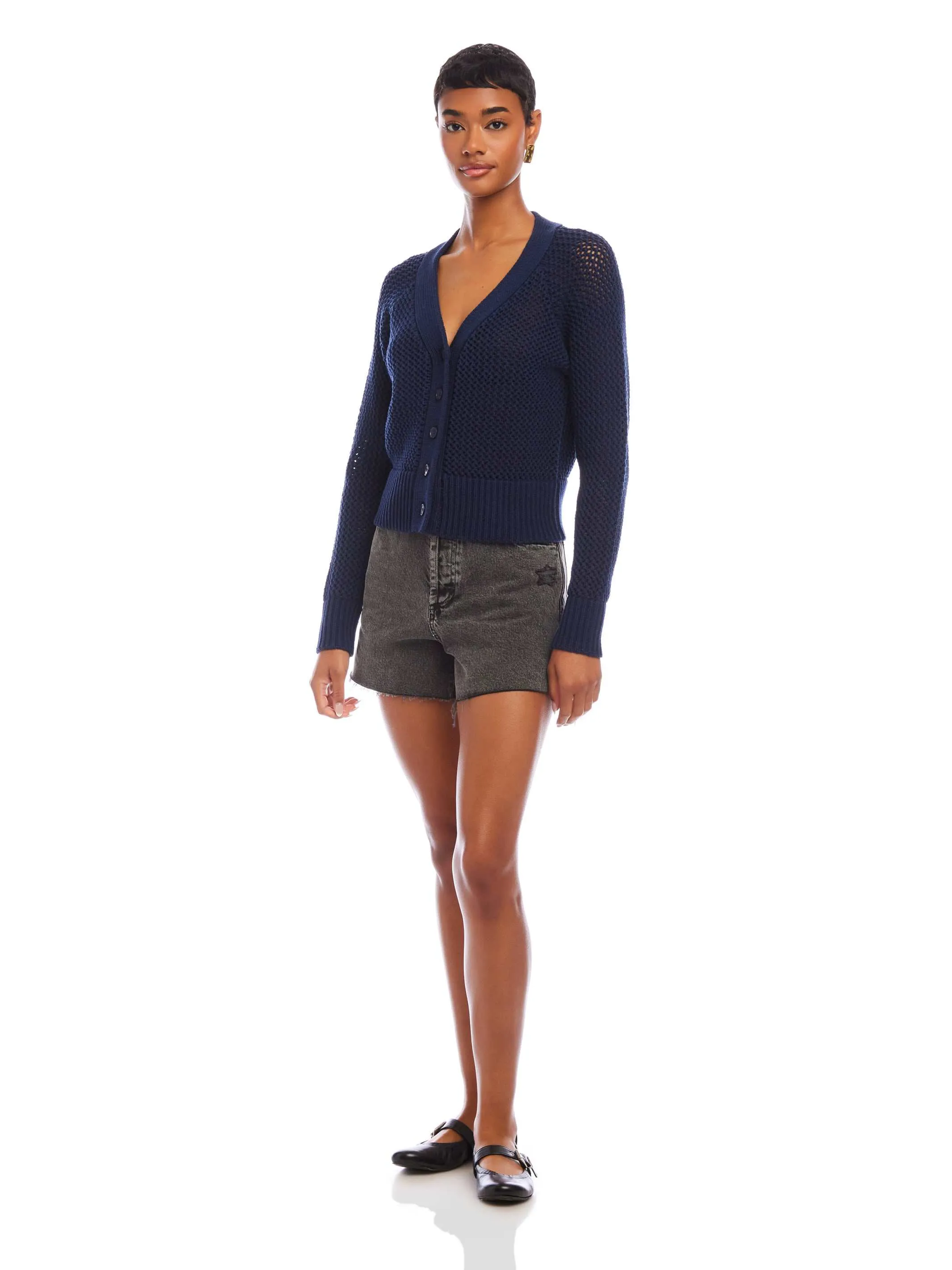 Ellen Crochet Cardigan Sweater sold by Fifteen Twenty product image thumbnail 2
