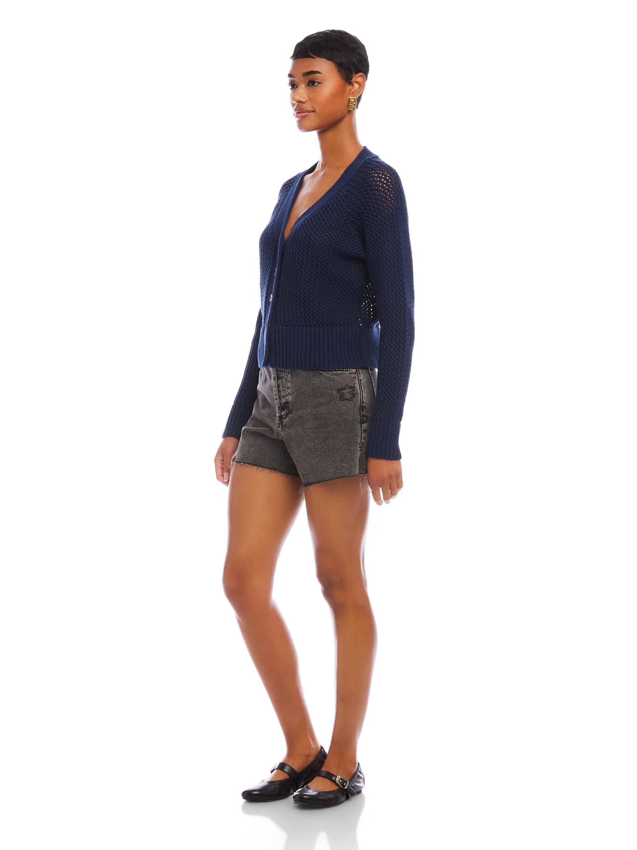 Ellen Crochet Cardigan Sweater sold by Fifteen Twenty product image thumbnail 3