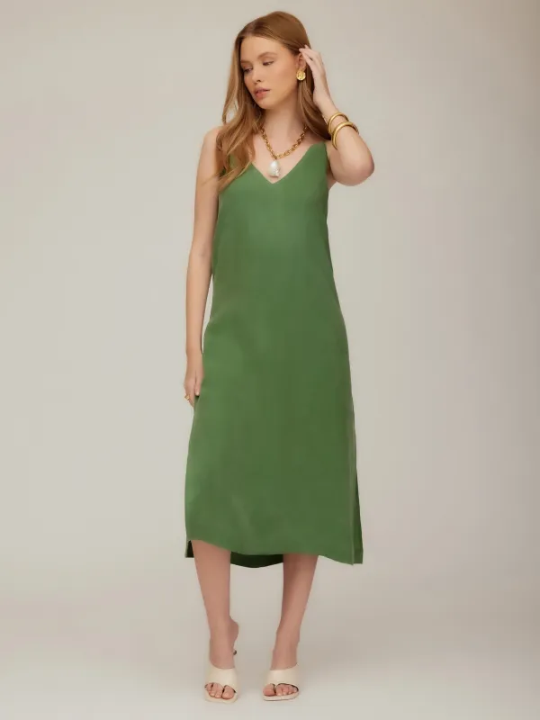 Jordyn Side-Slit Midi Dress sold by Fifteen Twenty