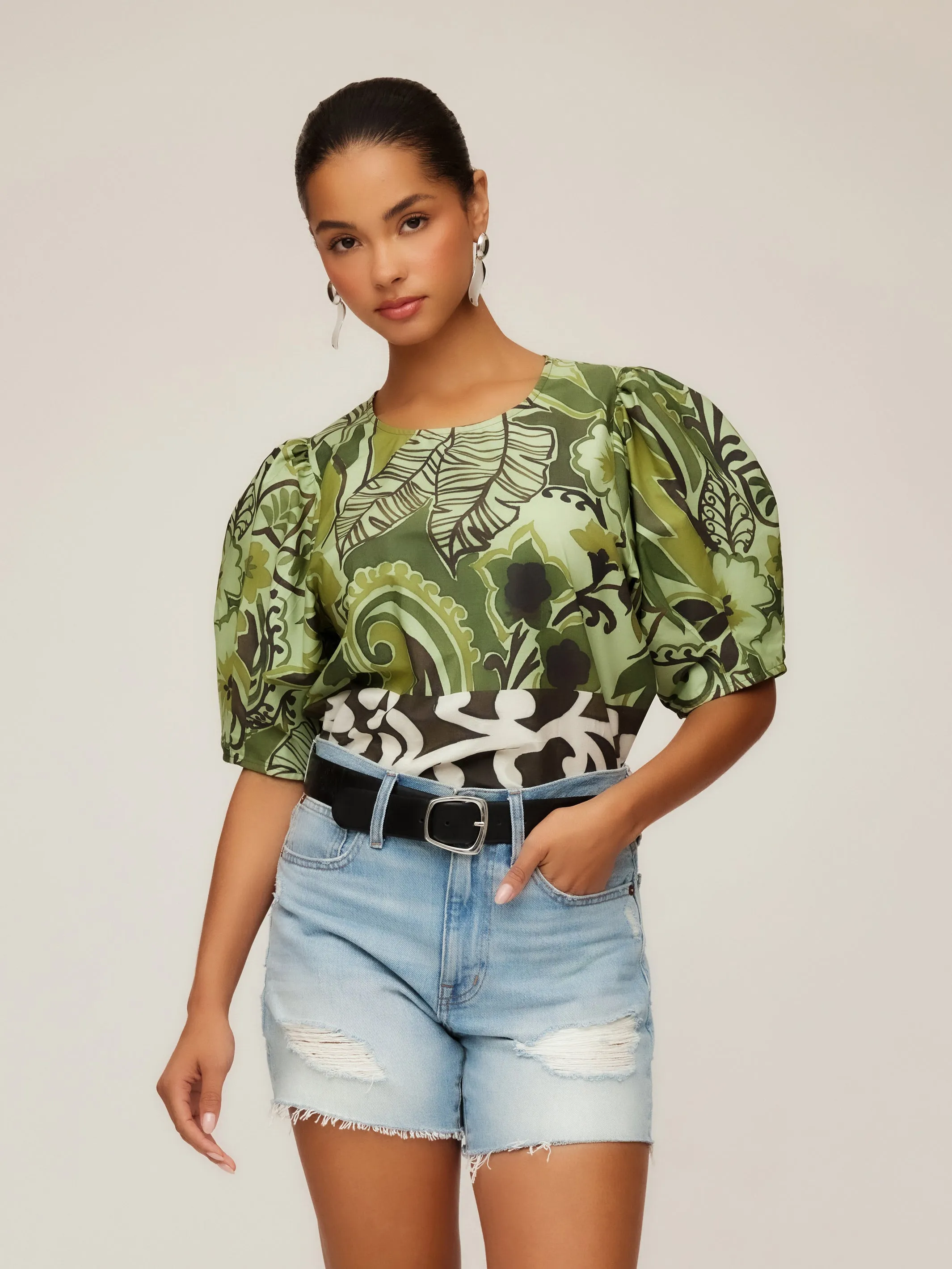 Puff Sleeve Blouse sold by Fifteen Twenty product image thumbnail 2