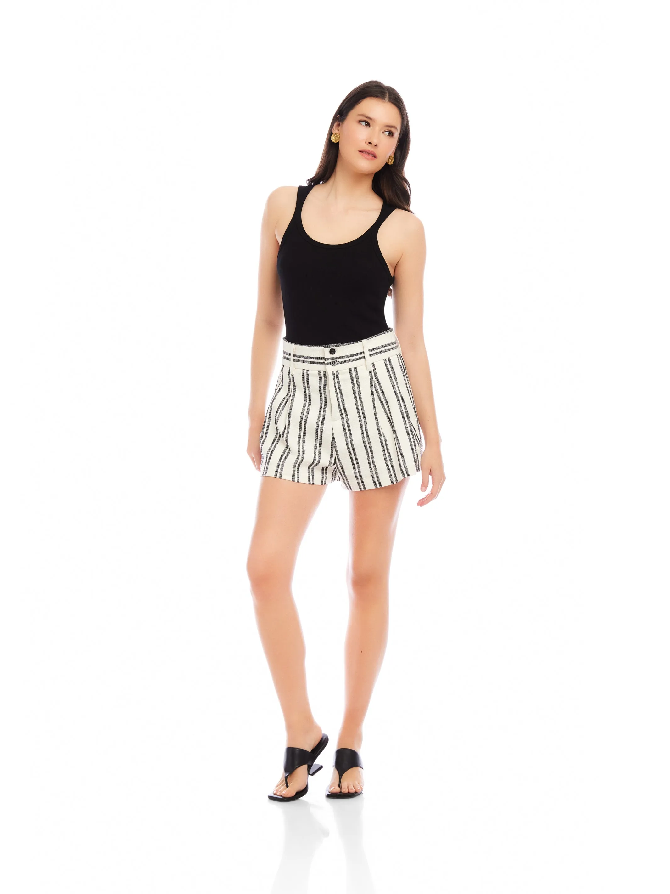 Cece Pleated Trouser Shorts sold by Fifteen Twenty product image thumbnail 3