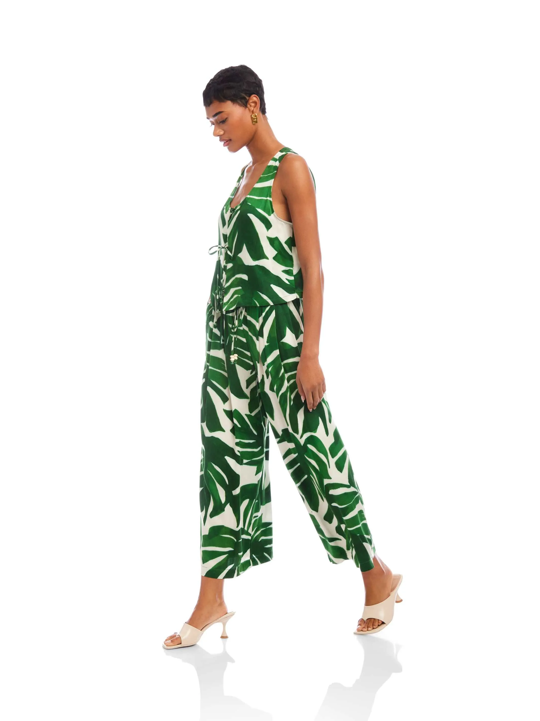 Etta Cropped Drawstring Pants sold by Fifteen Twenty product image thumbnail 4