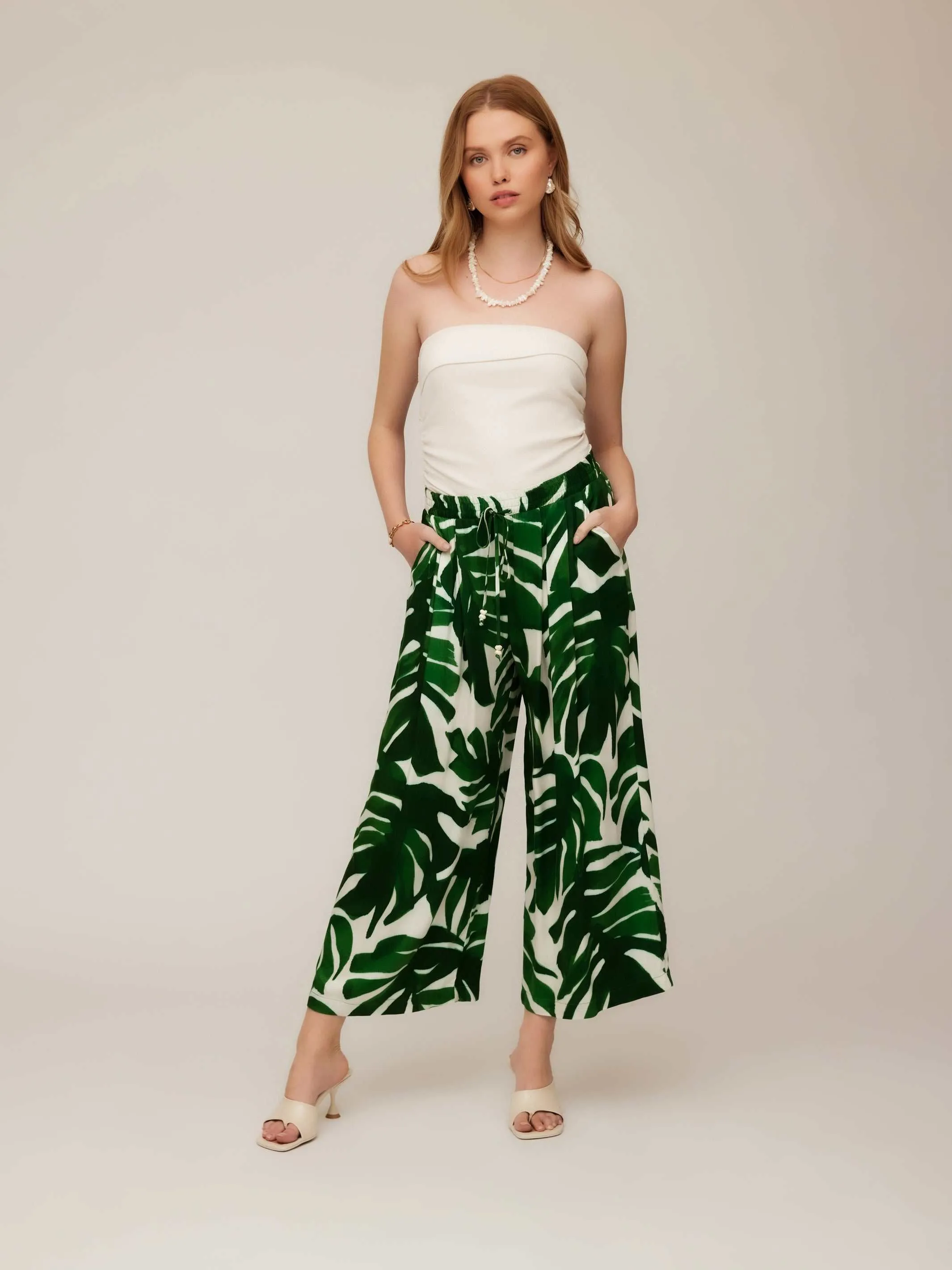 Etta Cropped Drawstring Pants sold by Fifteen Twenty product image thumbnail 2
