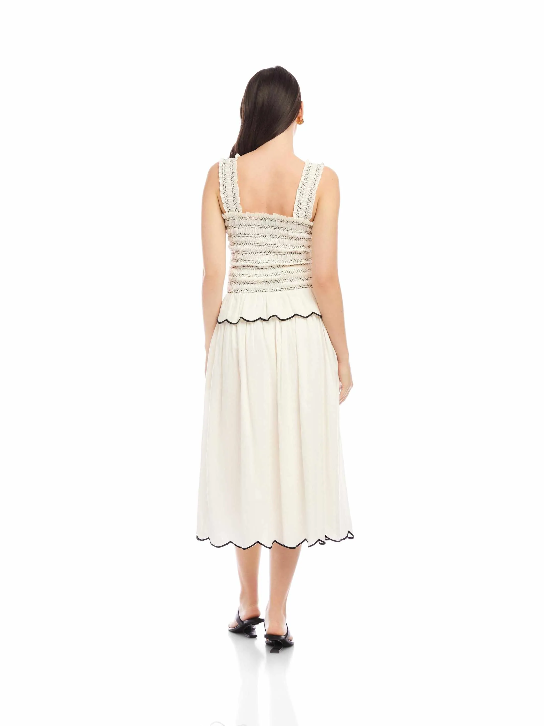 Elliot Smocked Tank Top sold by Fifteen Twenty product image thumbnail 5