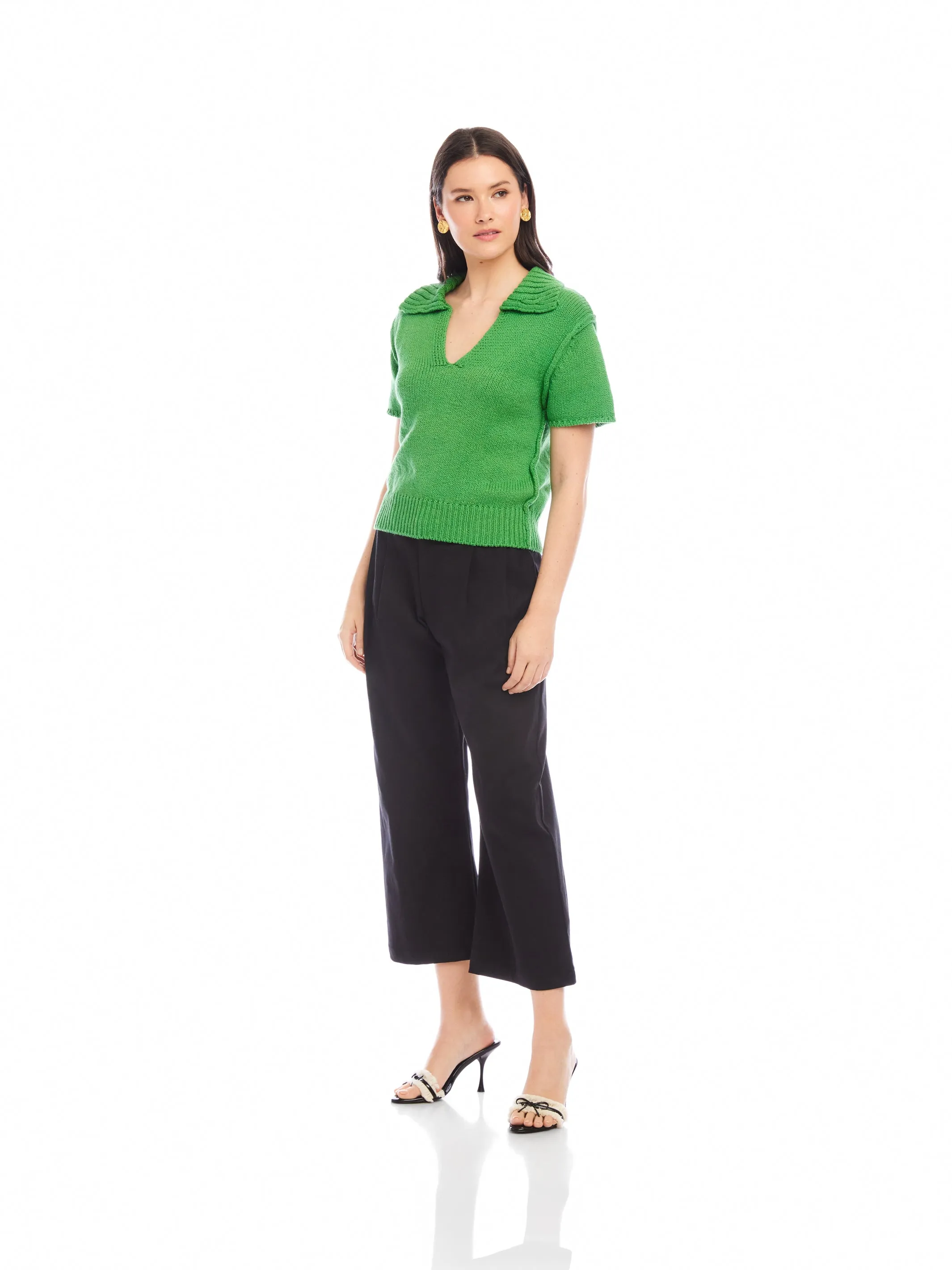 Evie Knit Polo Top sold by Fifteen Twenty product image thumbnail 3