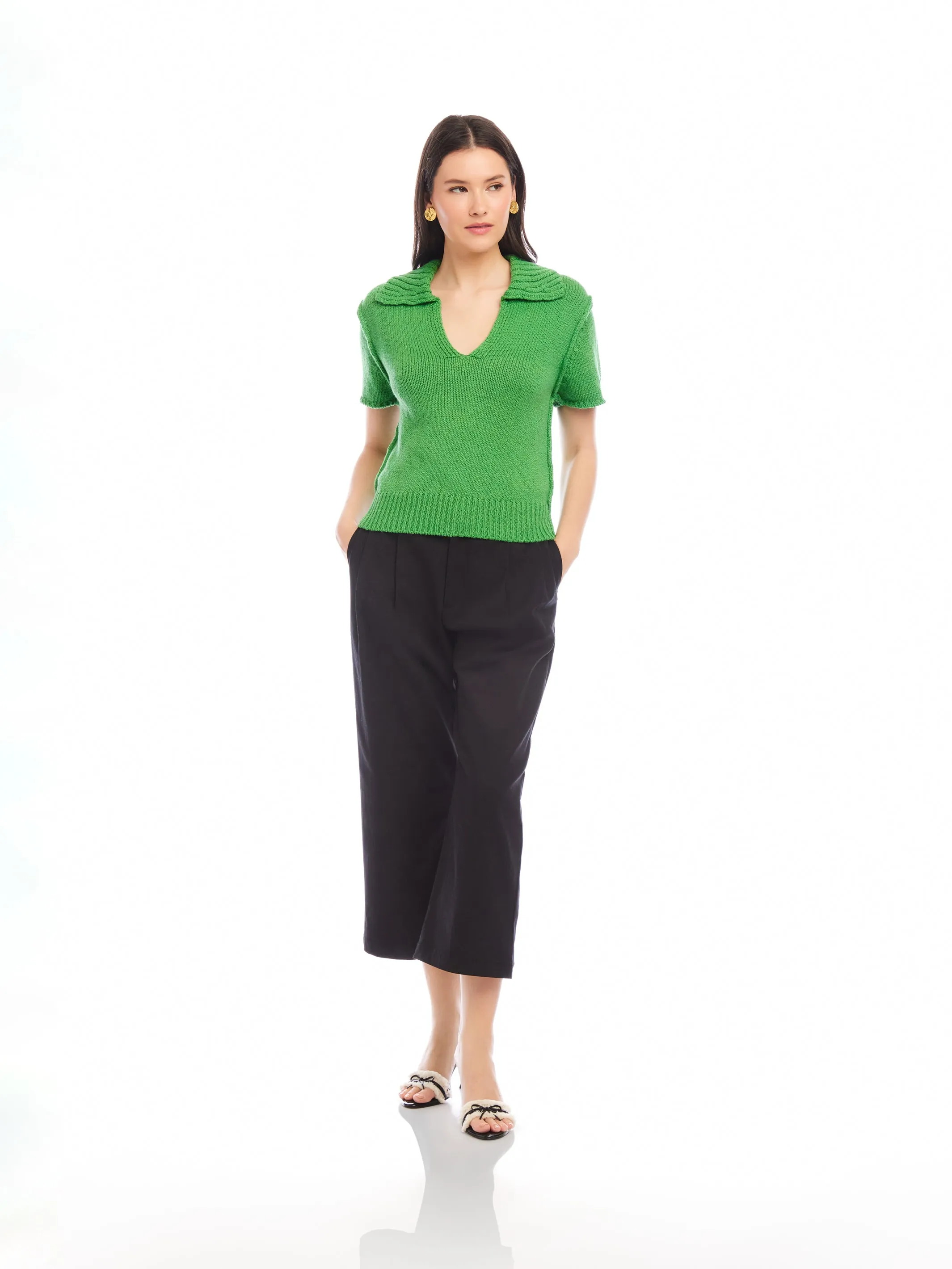Evie Knit Polo Top sold by Fifteen Twenty product image thumbnail 2
