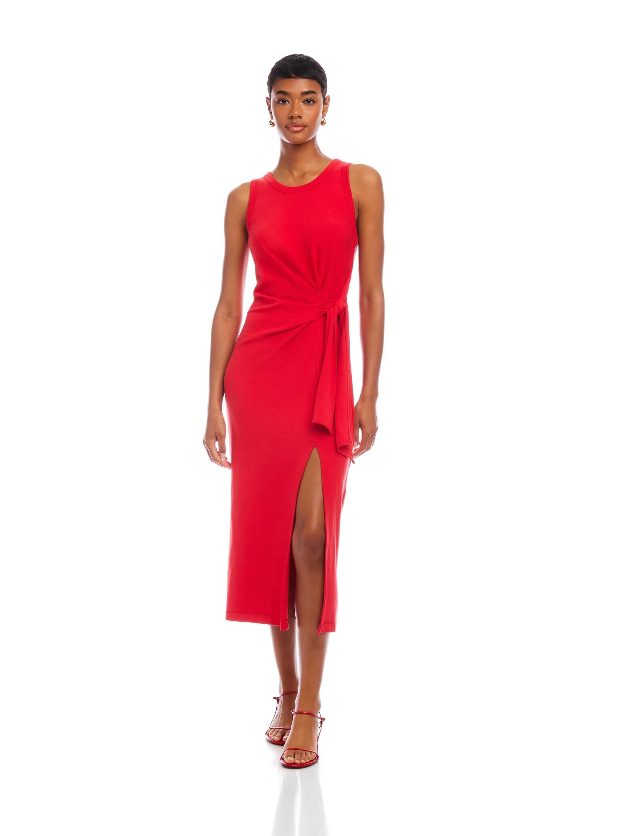 Maddie Side-Knot Midi Dress sold by Fifteen Twenty product image thumbnail 3