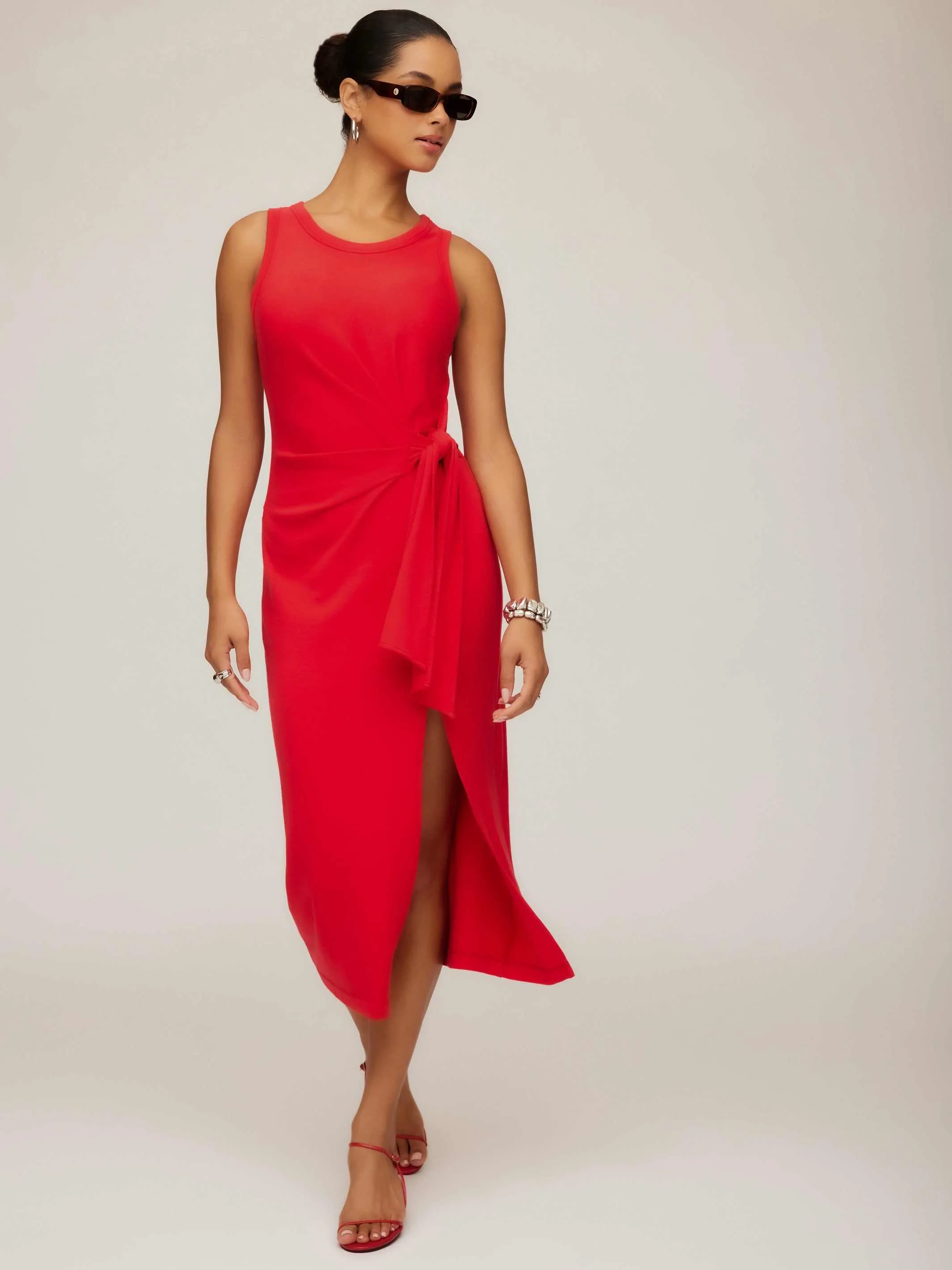 Maddie Side-Knot Midi Dress sold by Fifteen Twenty product image thumbnail 2