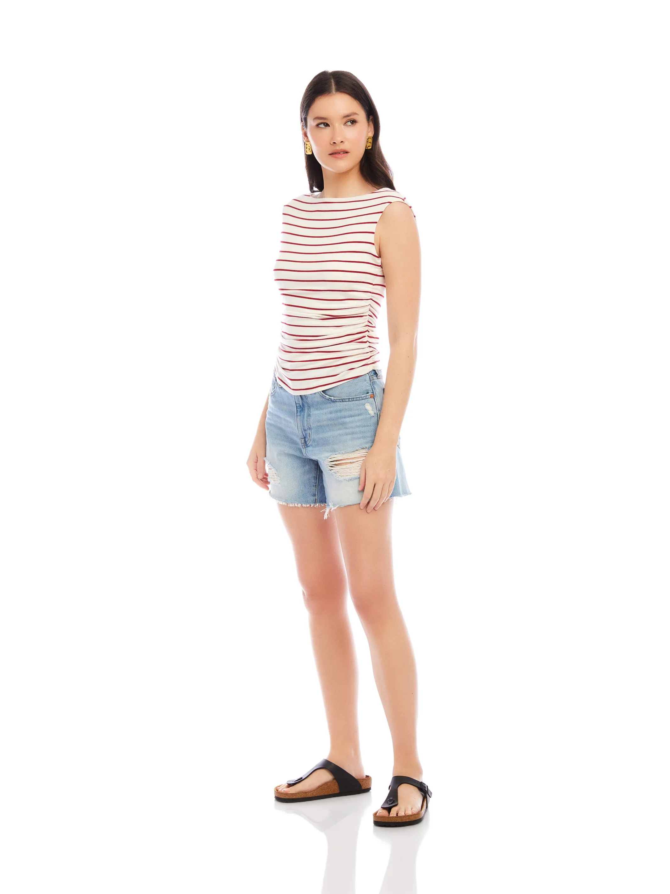 Tasha Side-Shirred Top sold by Fifteen Twenty product image thumbnail 2