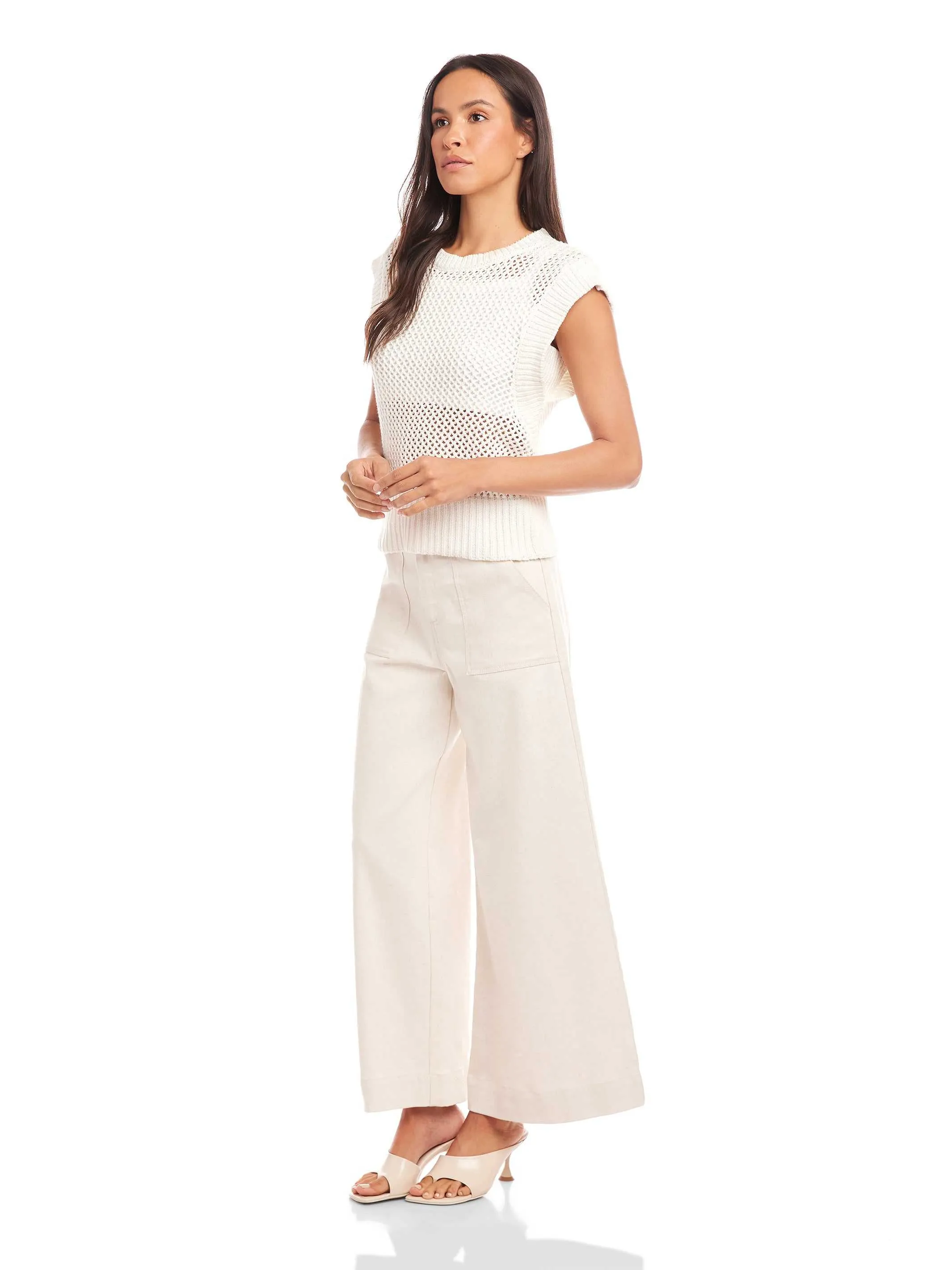 Carly Sleeveless Crochet Top sold by Fifteen Twenty product image thumbnail 4