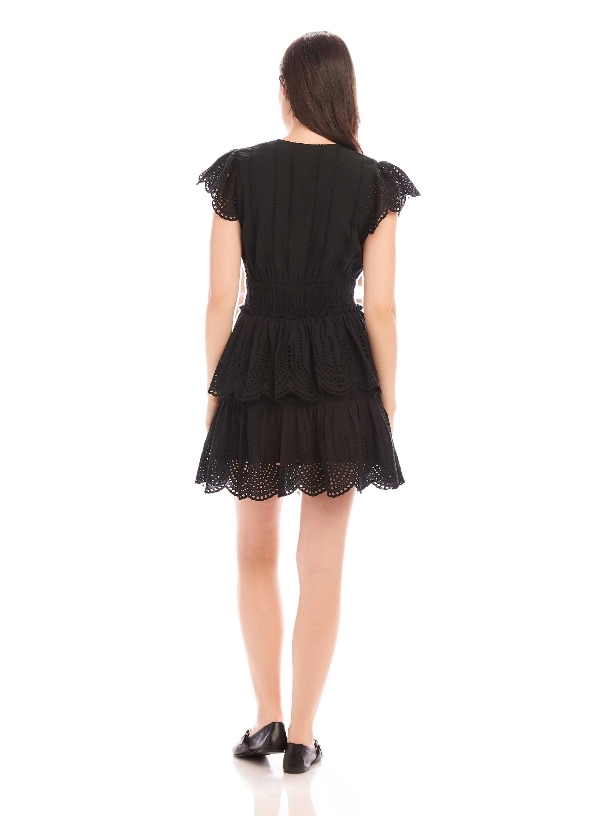 Isla Embroidered Tiered Dress sold by Fifteen Twenty product image thumbnail 5