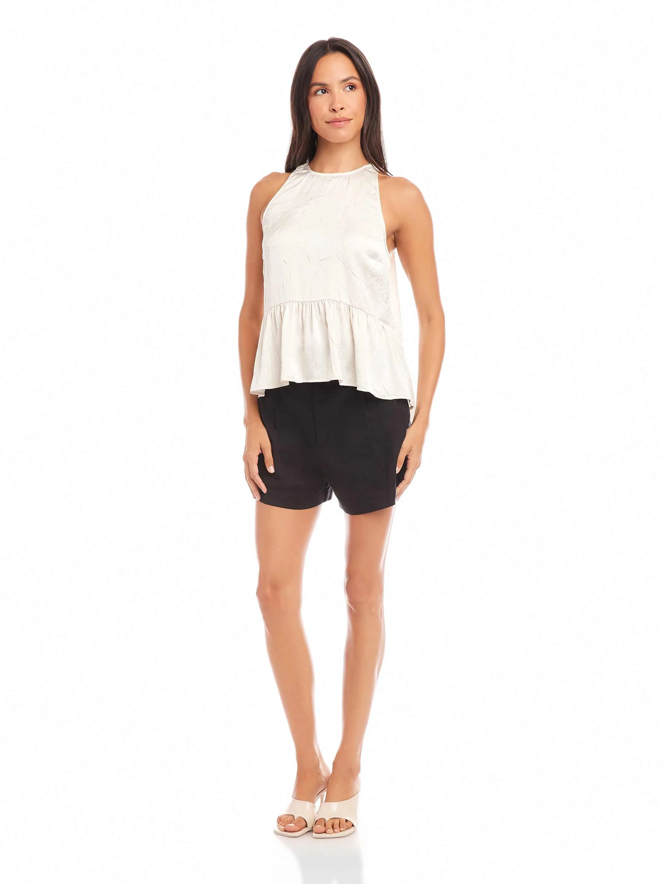 Floren Ruffle Hem Halter Top sold by Fifteen Twenty product image thumbnail 2