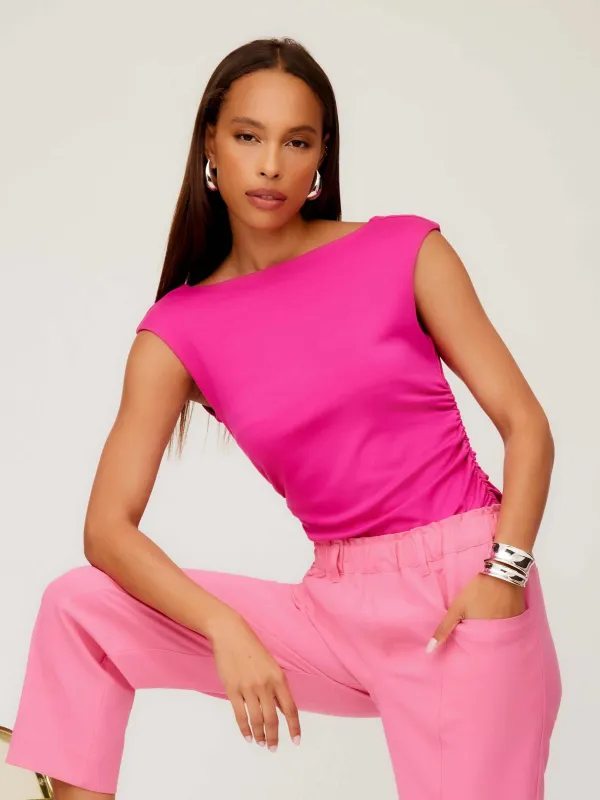 Tasha Side-Shirred Top sold by Fifteen Twenty