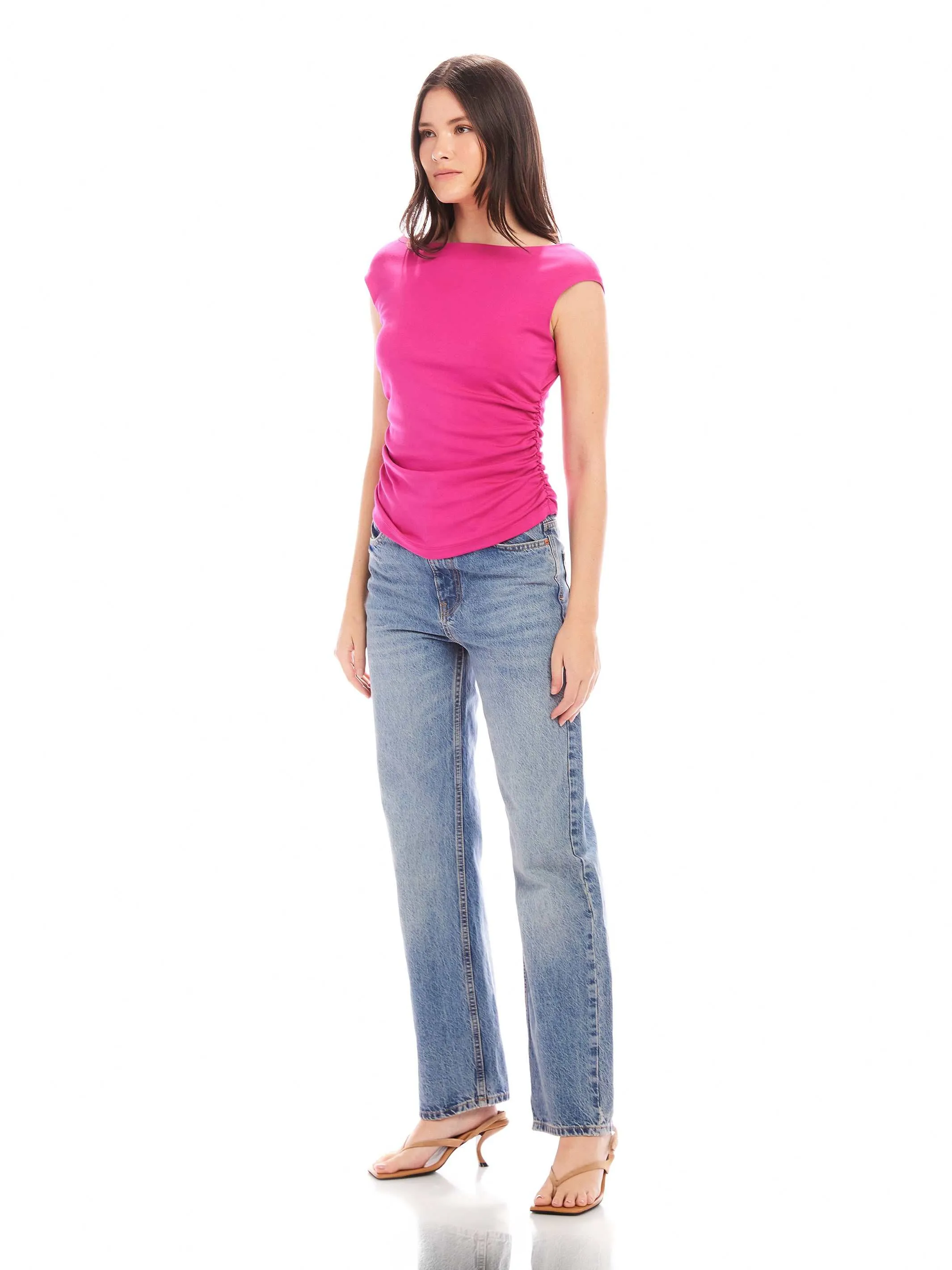 Tasha Side-Shirred Top sold by Fifteen Twenty product image thumbnail 3