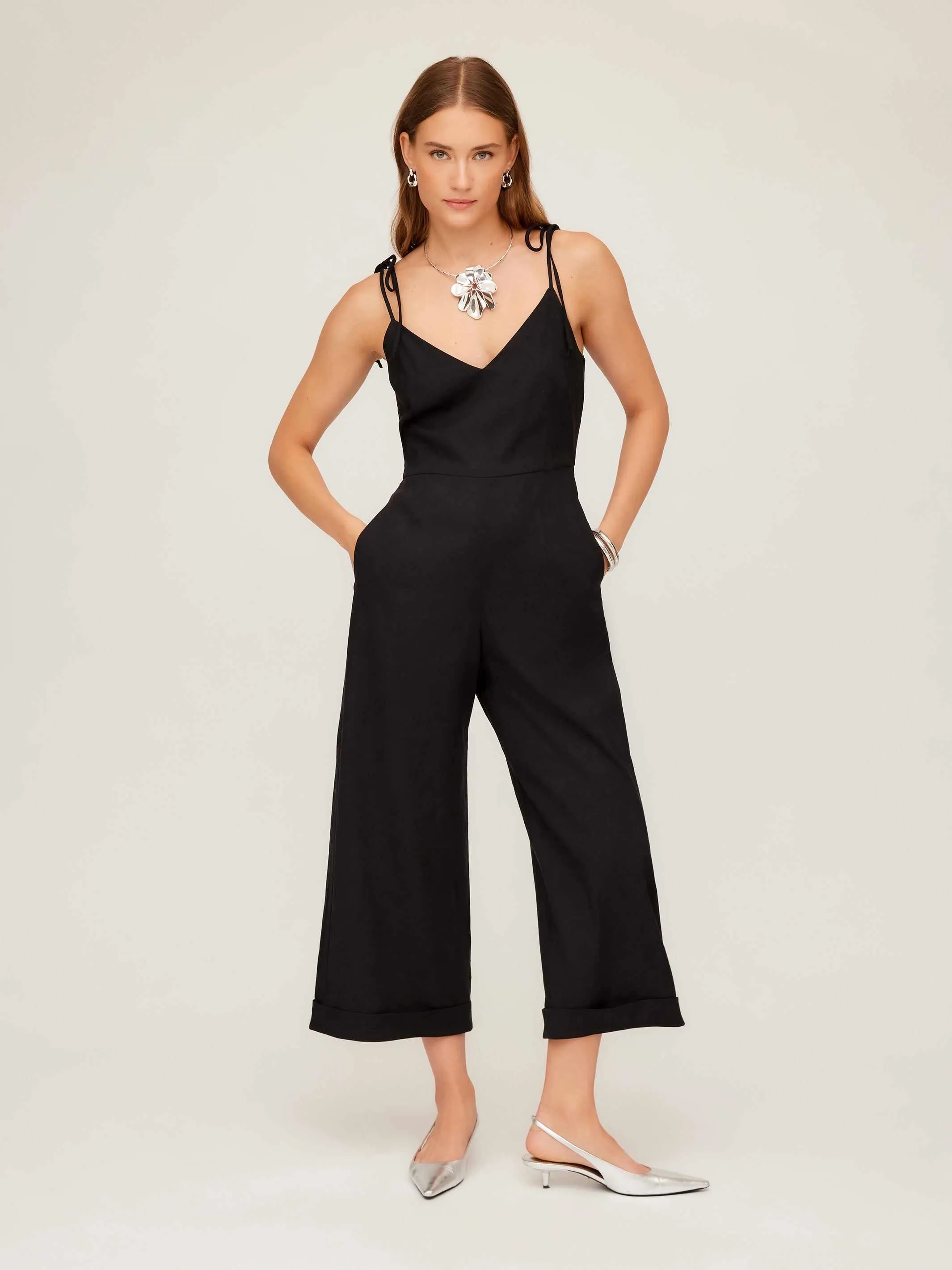 Dana Cropped Jumpsuit sold by Fifteen Twenty product image thumbnail 5