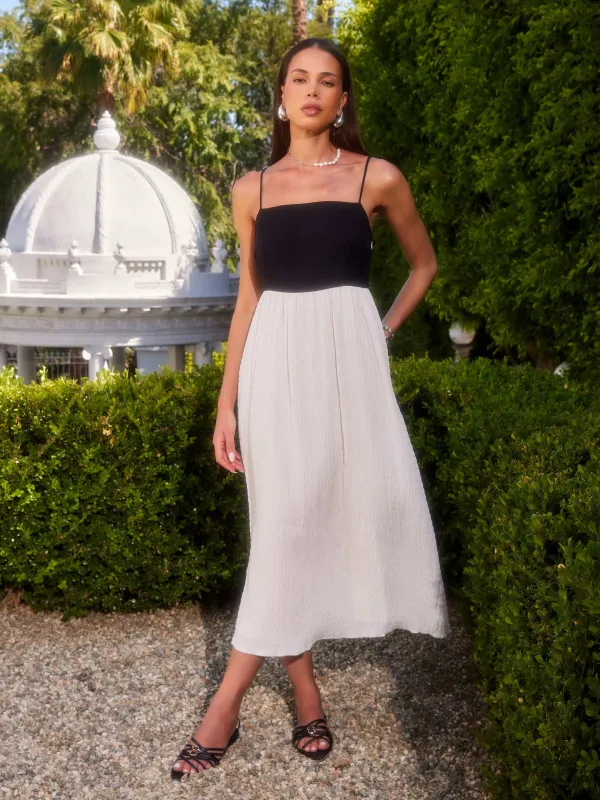 Anetta Contrast Midi Dress sold by Fifteen Twenty