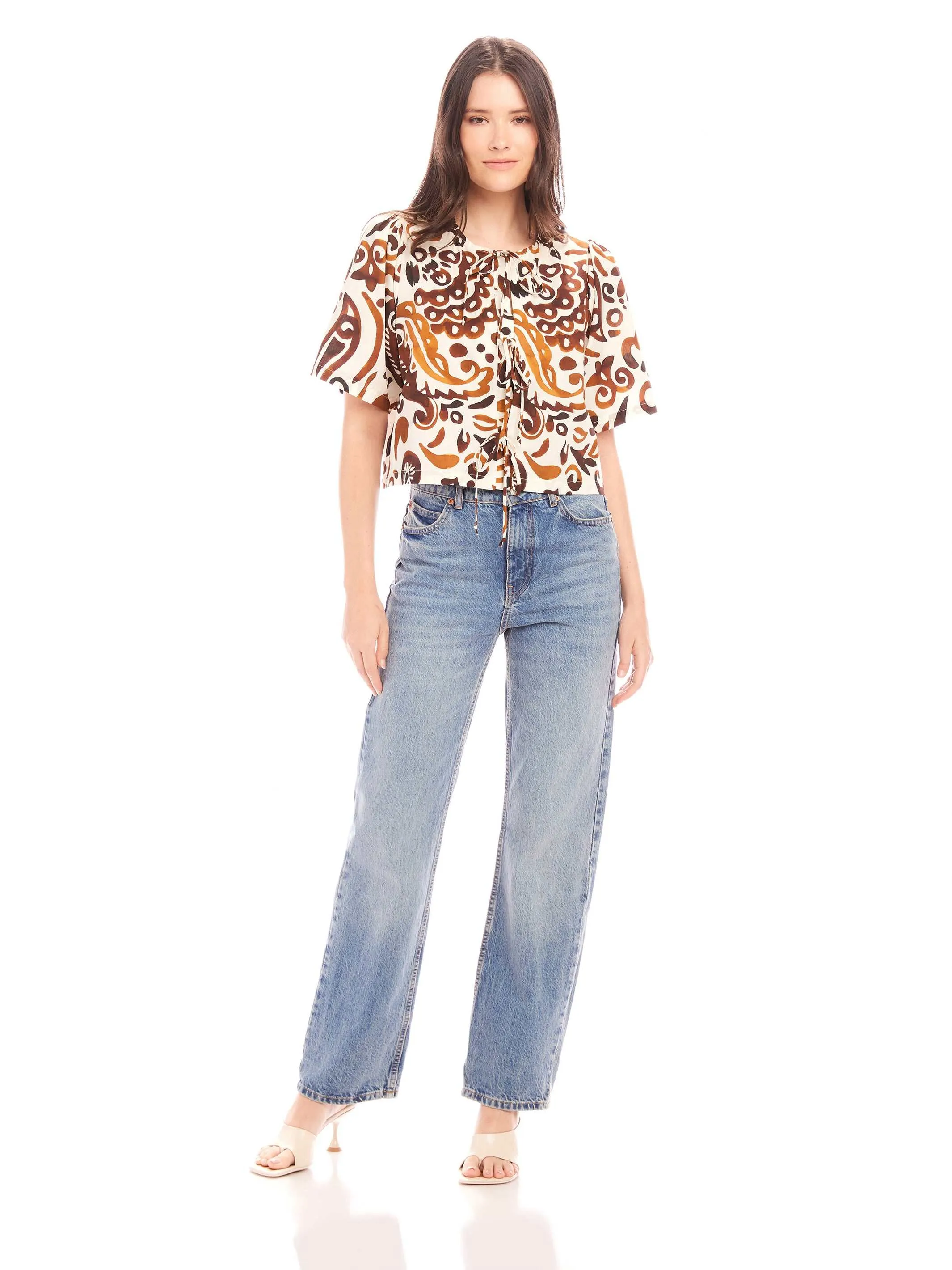 Nadine Bow Detail Top sold by Fifteen Twenty product image thumbnail 3