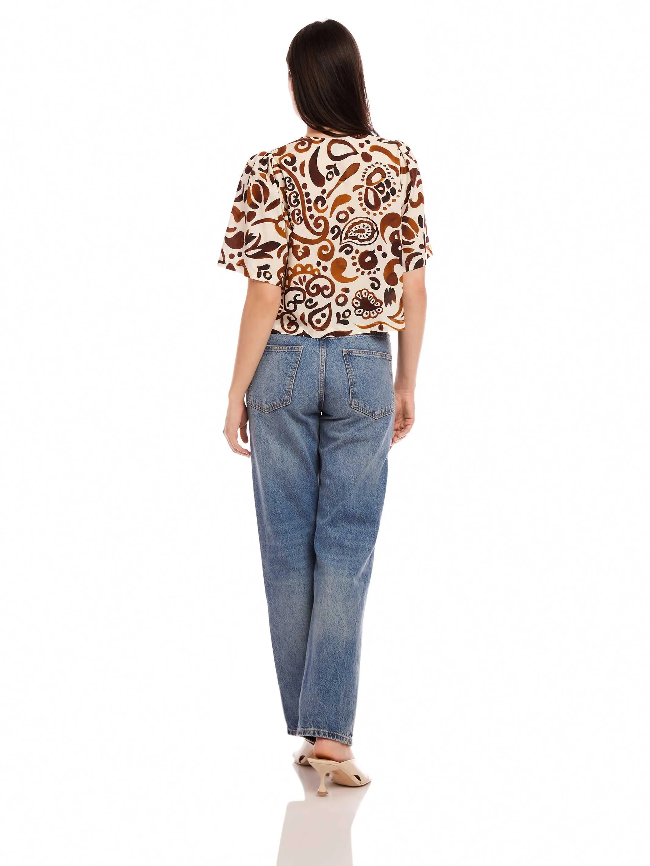 Nadine Bow Detail Top sold by Fifteen Twenty product image thumbnail 5