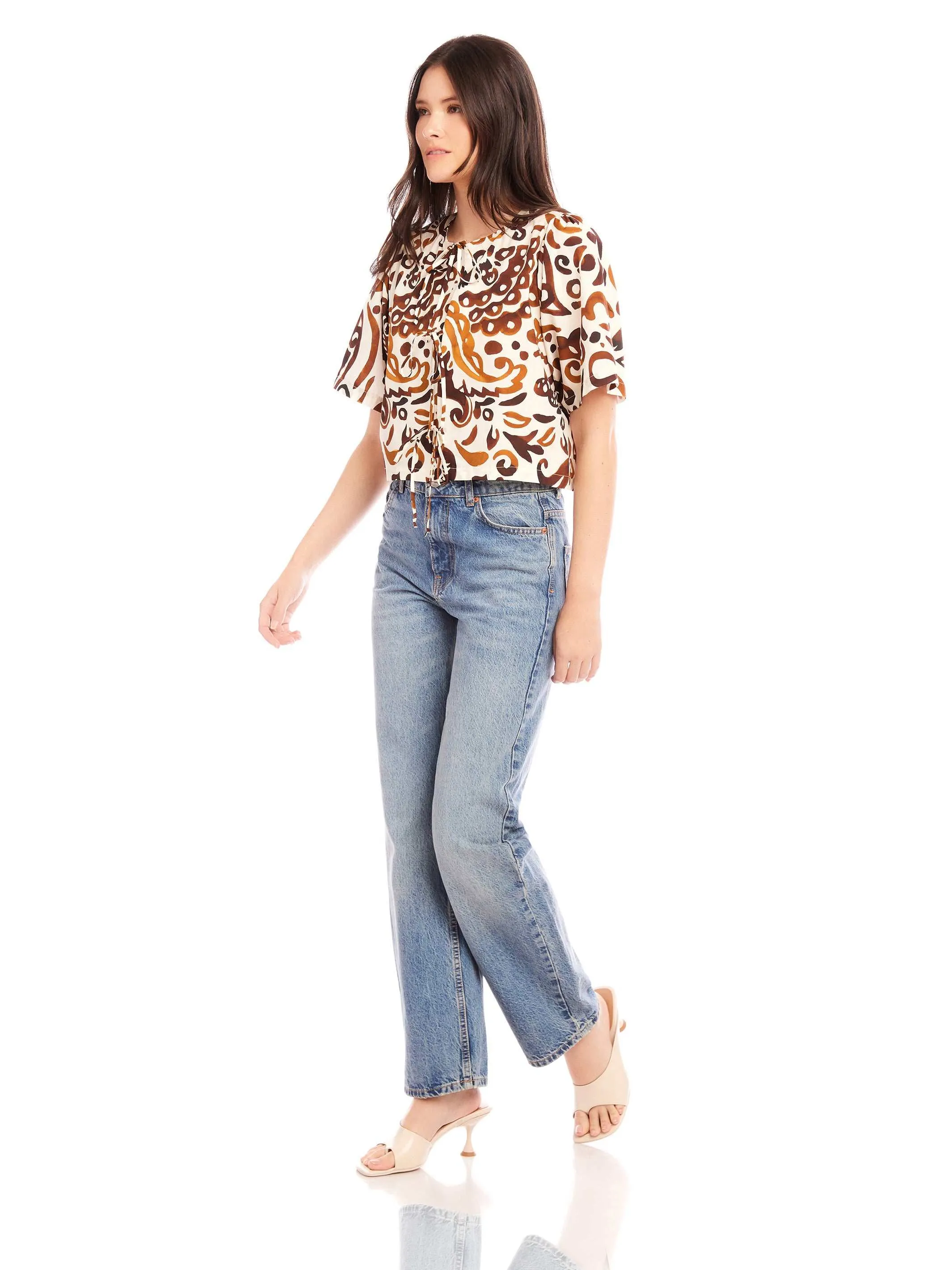 Nadine Bow Detail Top sold by Fifteen Twenty product image thumbnail 4