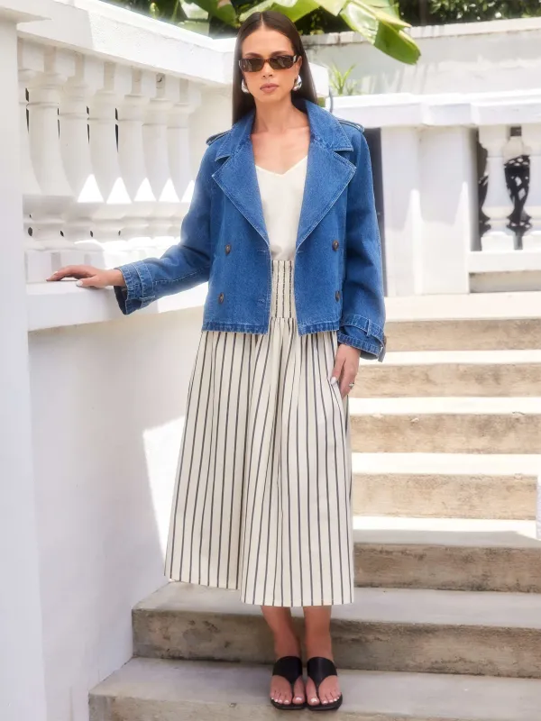 Chelsea Cropped Trench Jacket sold by Fifteen Twenty