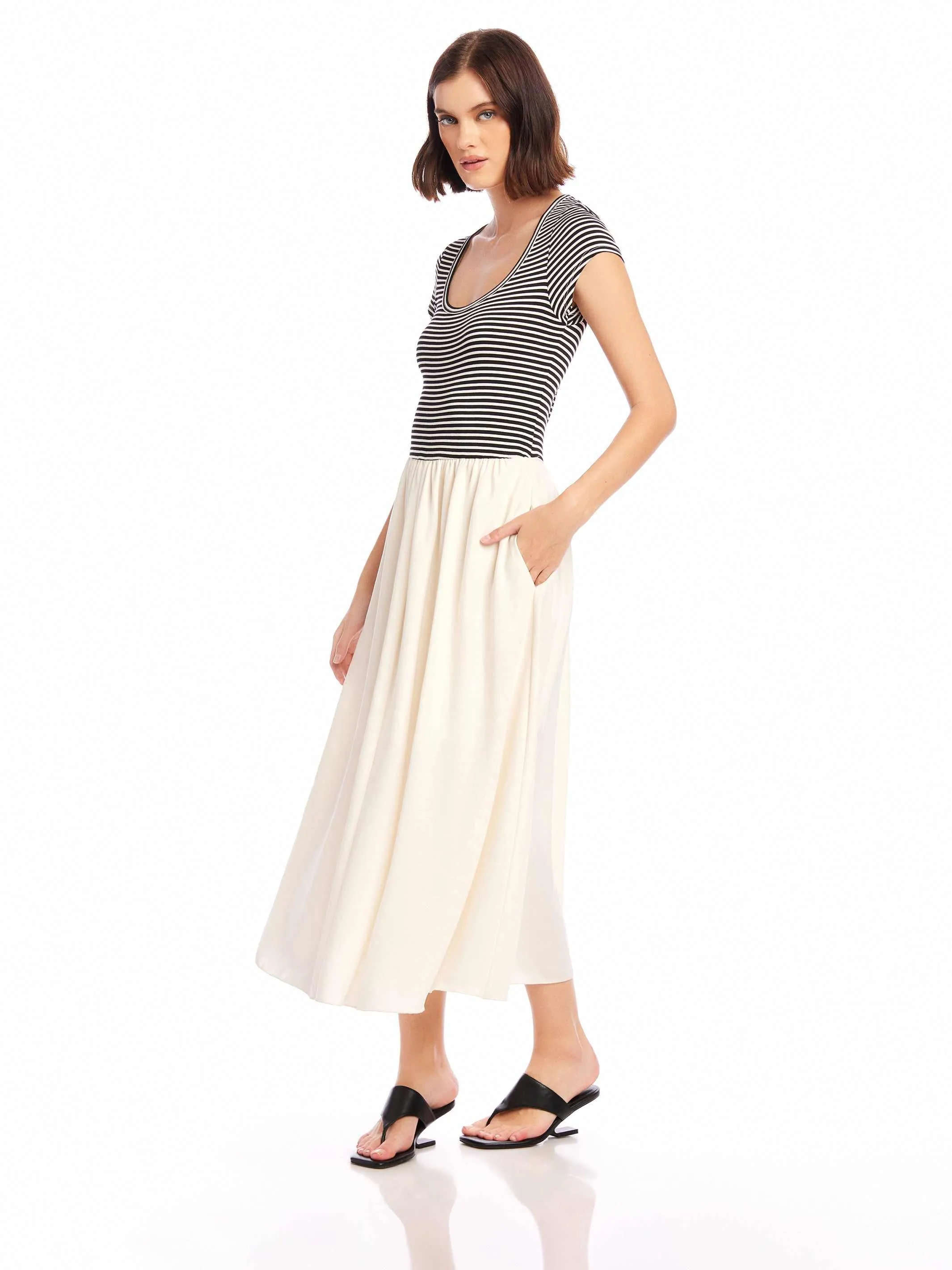 Contrast Hem Sylvie Dress sold by Fifteen Twenty product image thumbnail 4