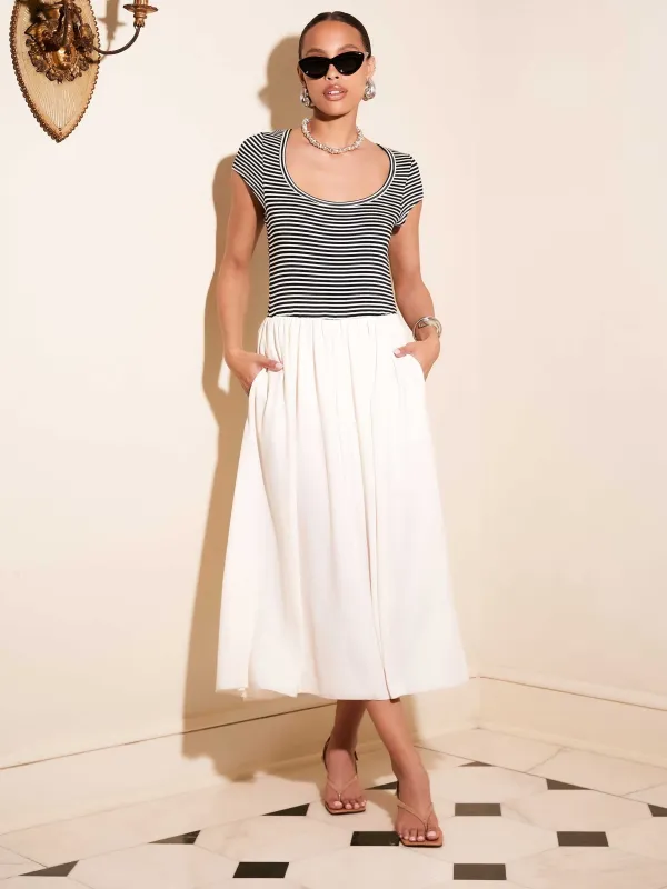 Contrast Hem Sylvie Dress sold by Fifteen Twenty