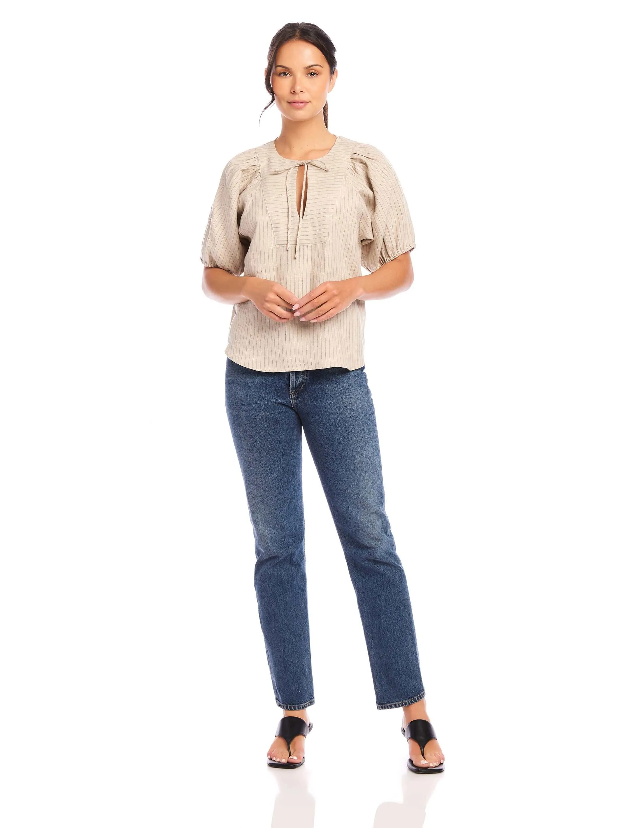 Imogen Poof Sleeve Top sold by Fifteen Twenty product image thumbnail 2