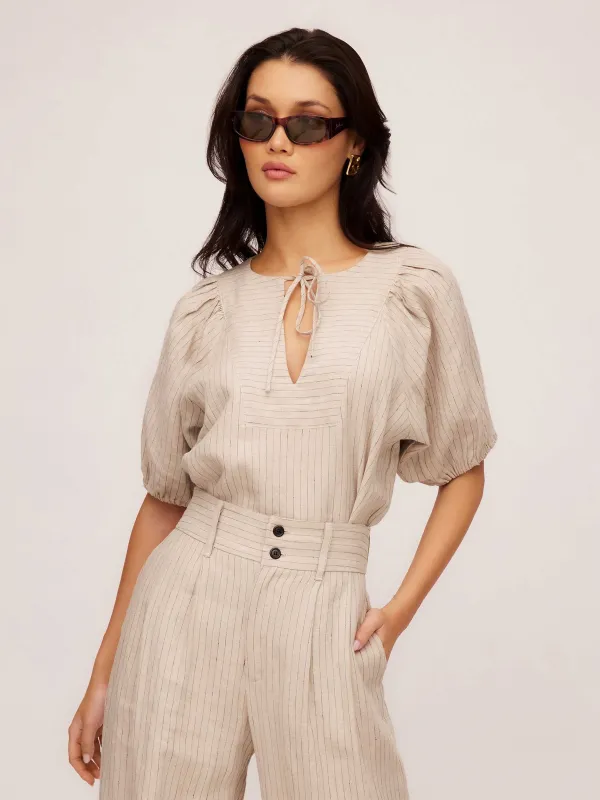 Imogen Poof Sleeve Top sold by Fifteen Twenty