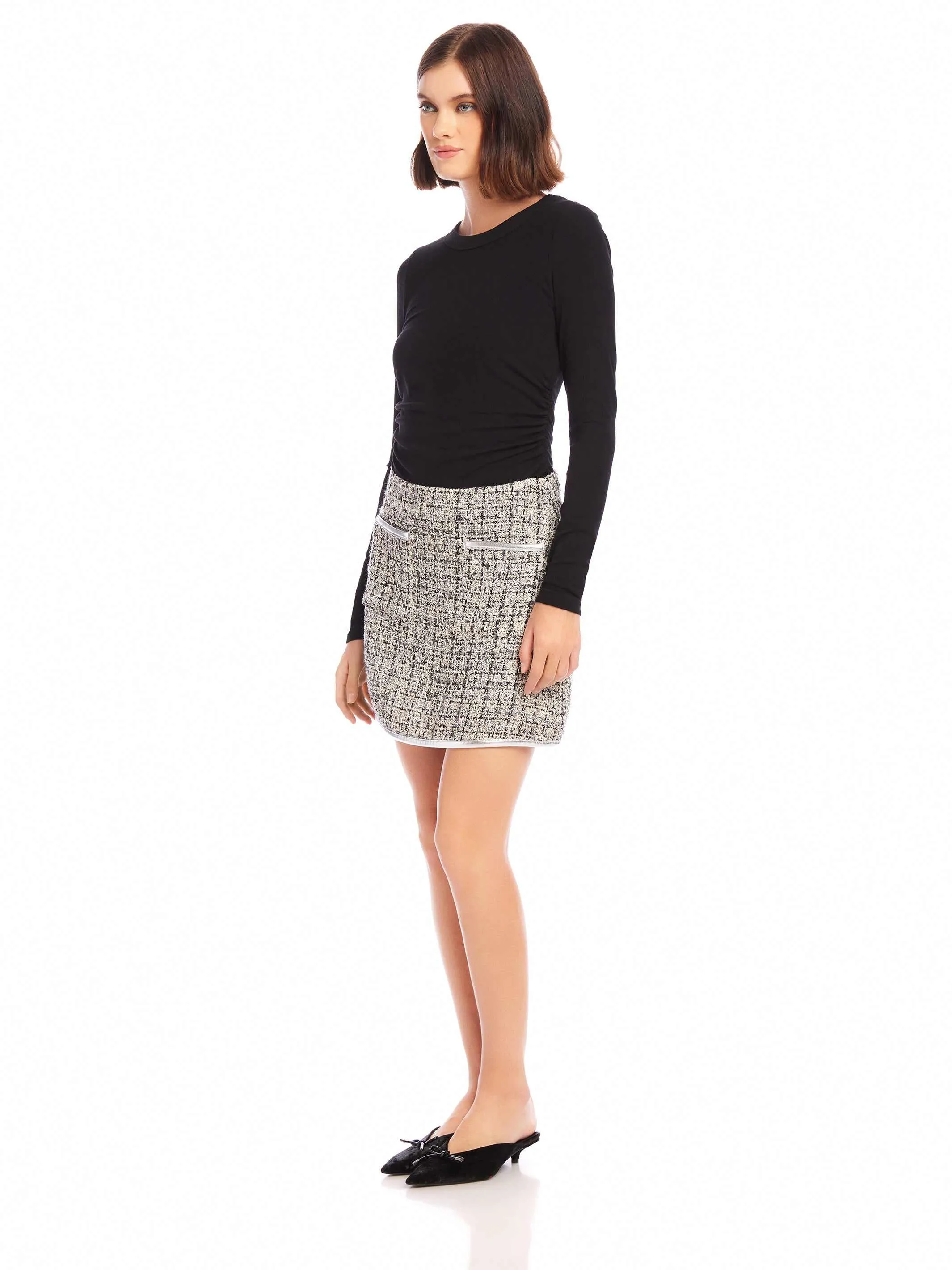 Blaire A-Line Mini Skirt sold by Fifteen Twenty product image thumbnail 4