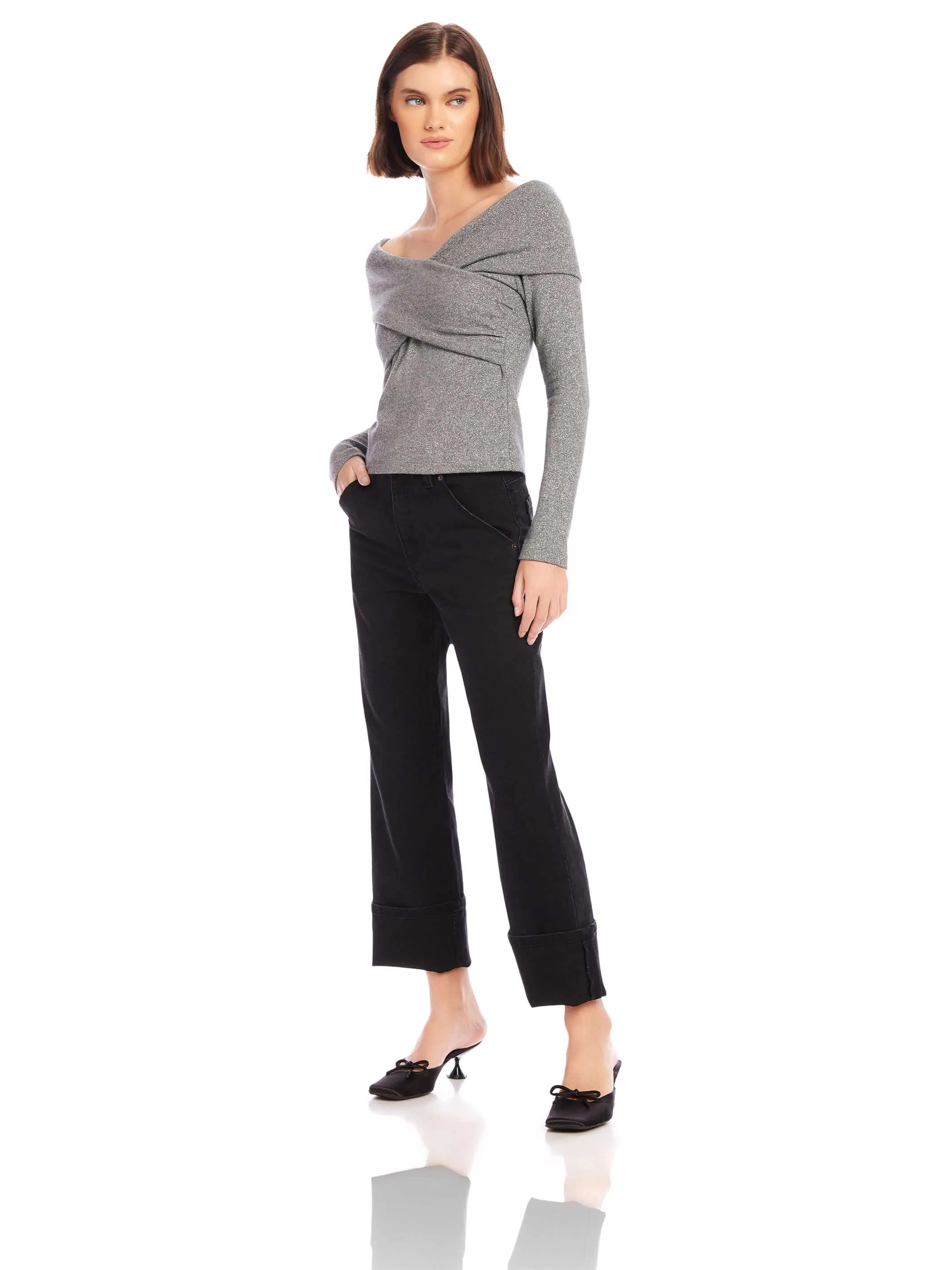 Lana Crossover Drape Top sold by Fifteen Twenty product image thumbnail 4