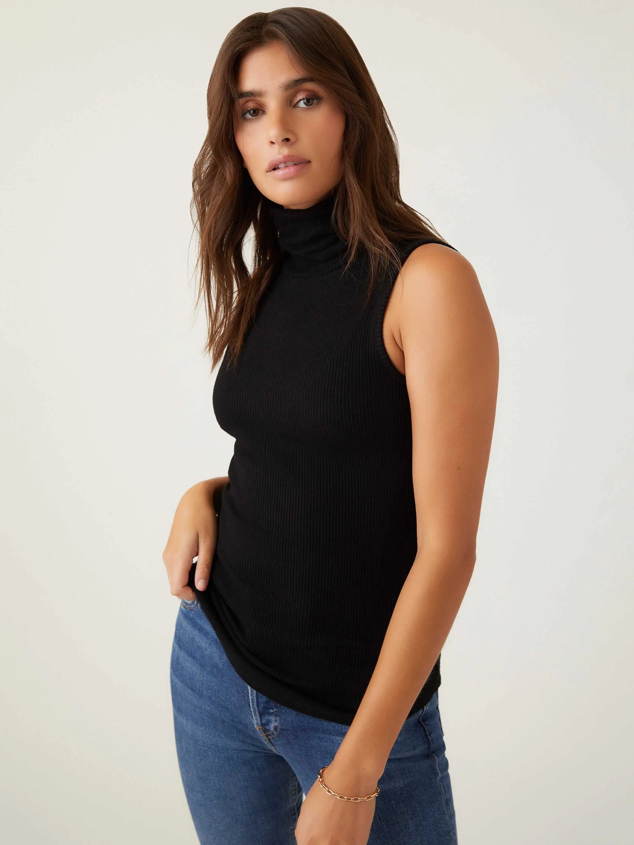 Sleeveless Turtleneck sold by Fifteen Twenty product image thumbnail 4