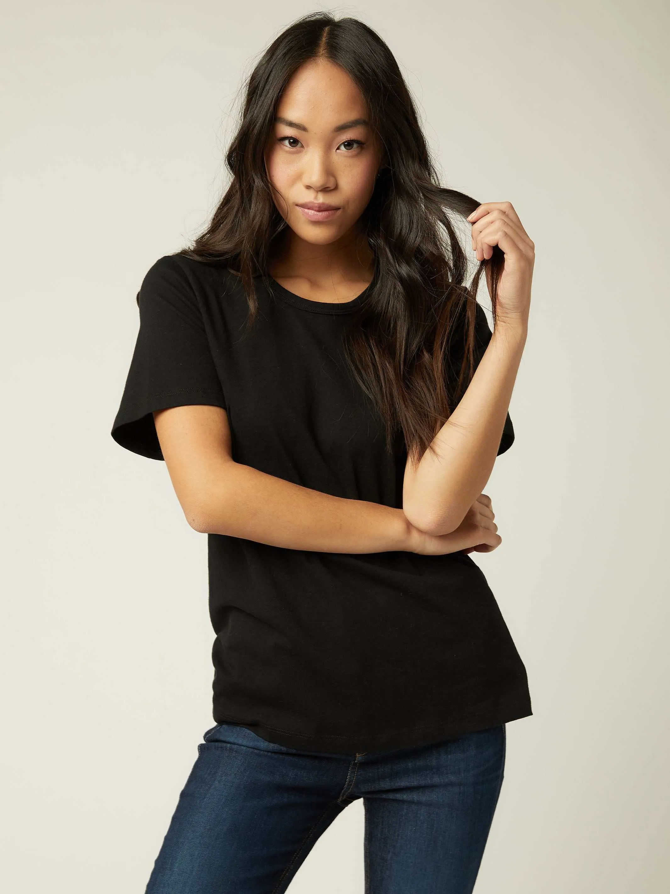 Basic Short Sleeve Tee sold by Fifteen Twenty product image thumbnail 3