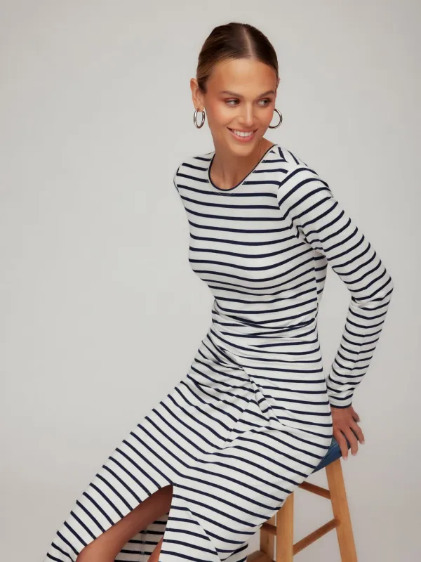 Sadie Side-Drape Midi Dress made by Fifteen Twenty