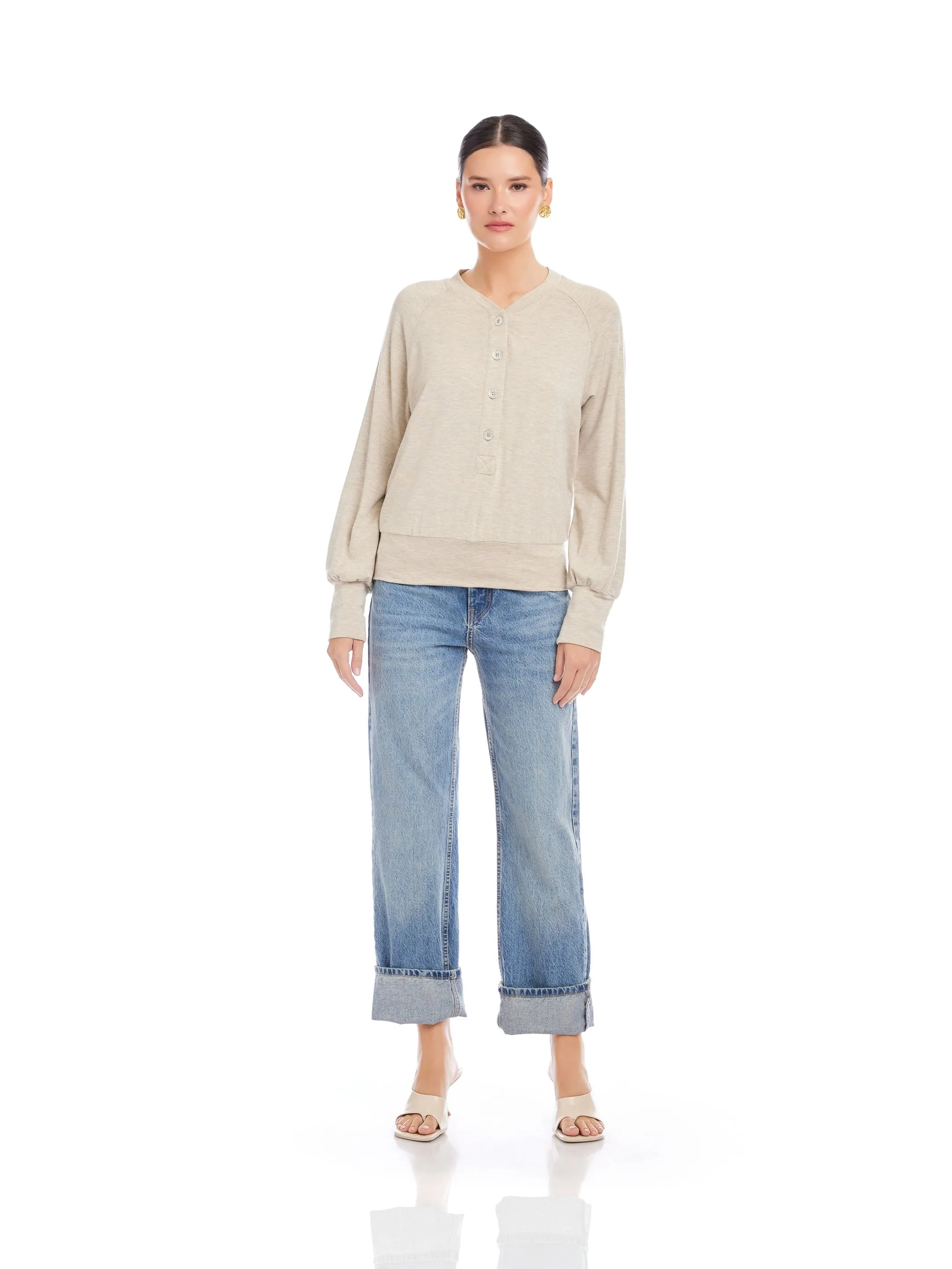 Mara Henley Top sold by Fifteen Twenty product image thumbnail 2