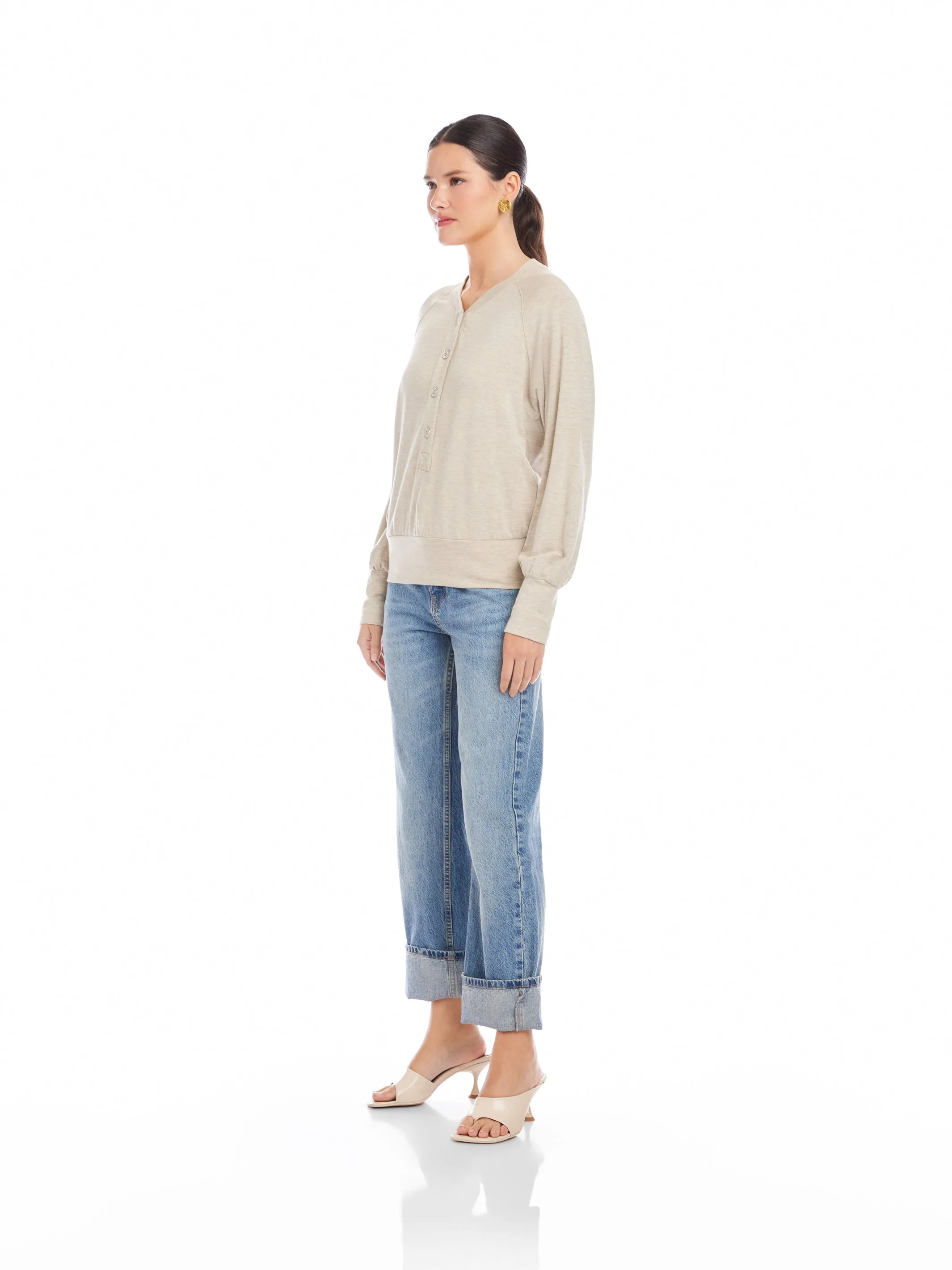 Mara Henley Top sold by Fifteen Twenty product image thumbnail 3