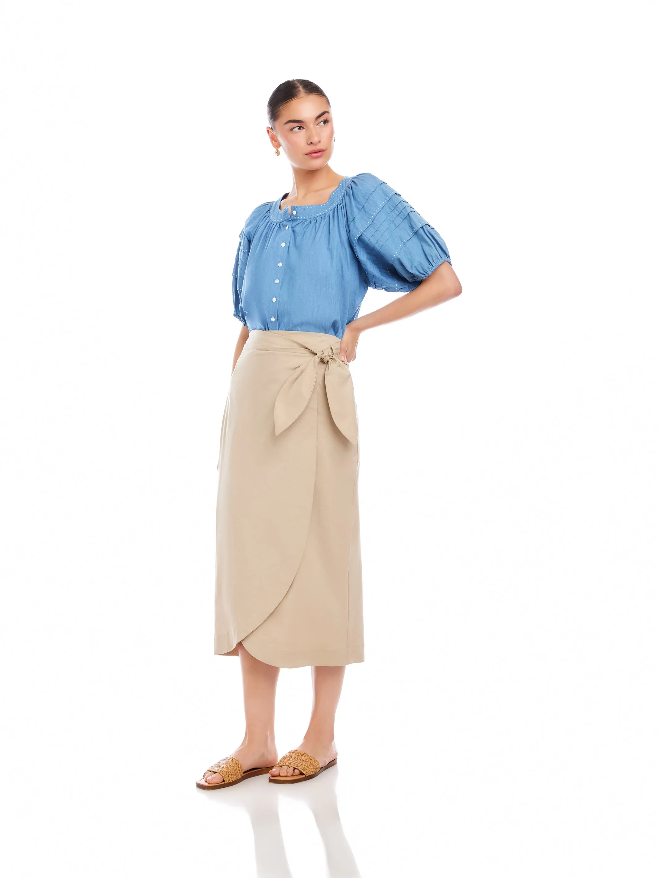 Penelope Wrap Skirt sold by Fifteen Twenty product image thumbnail 3