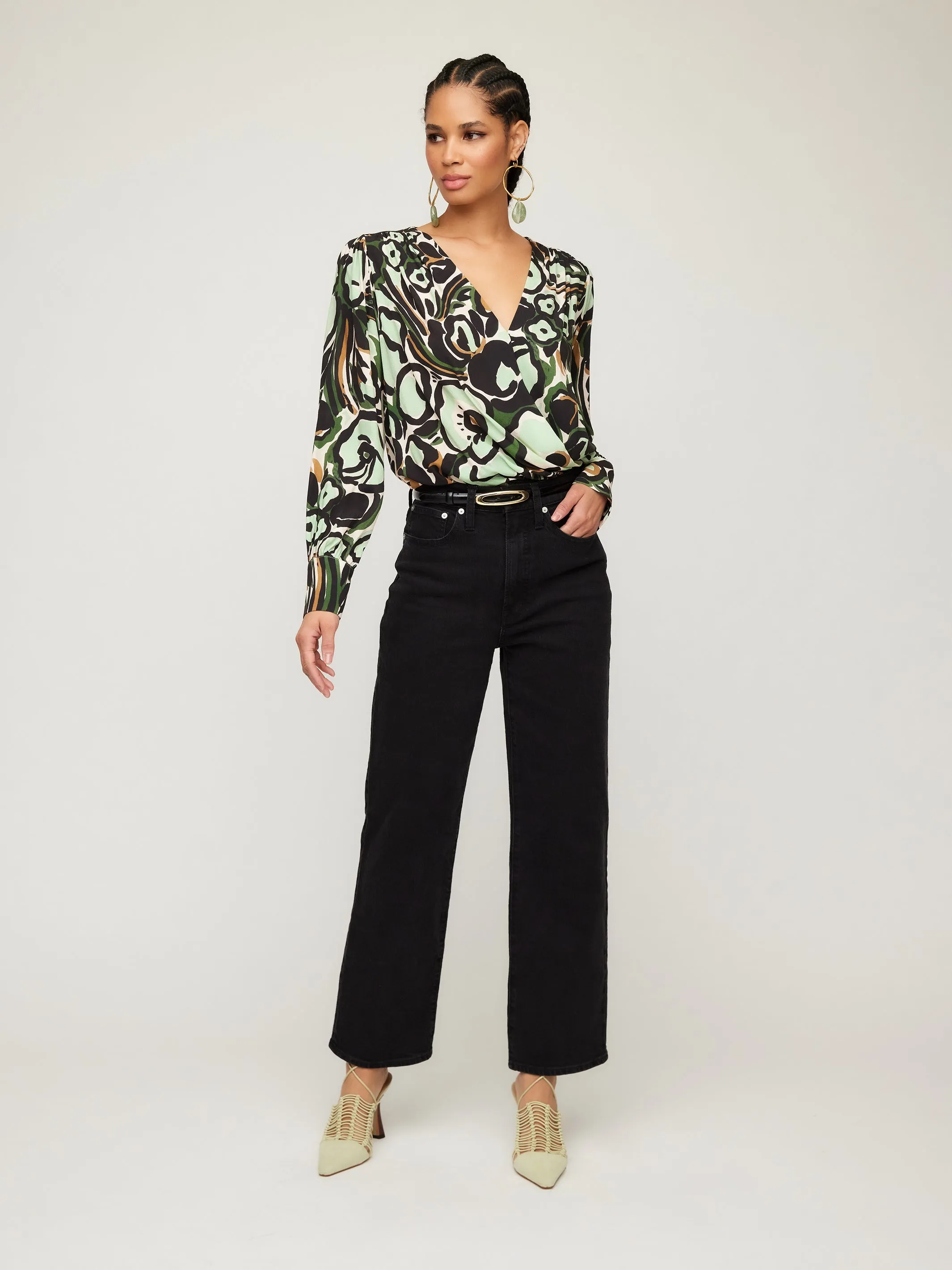 Ines Drape Front Top sold by Fifteen Twenty product image thumbnail 2