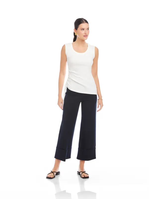 Tia Side-Shirred Tank sold by Fifteen Twenty