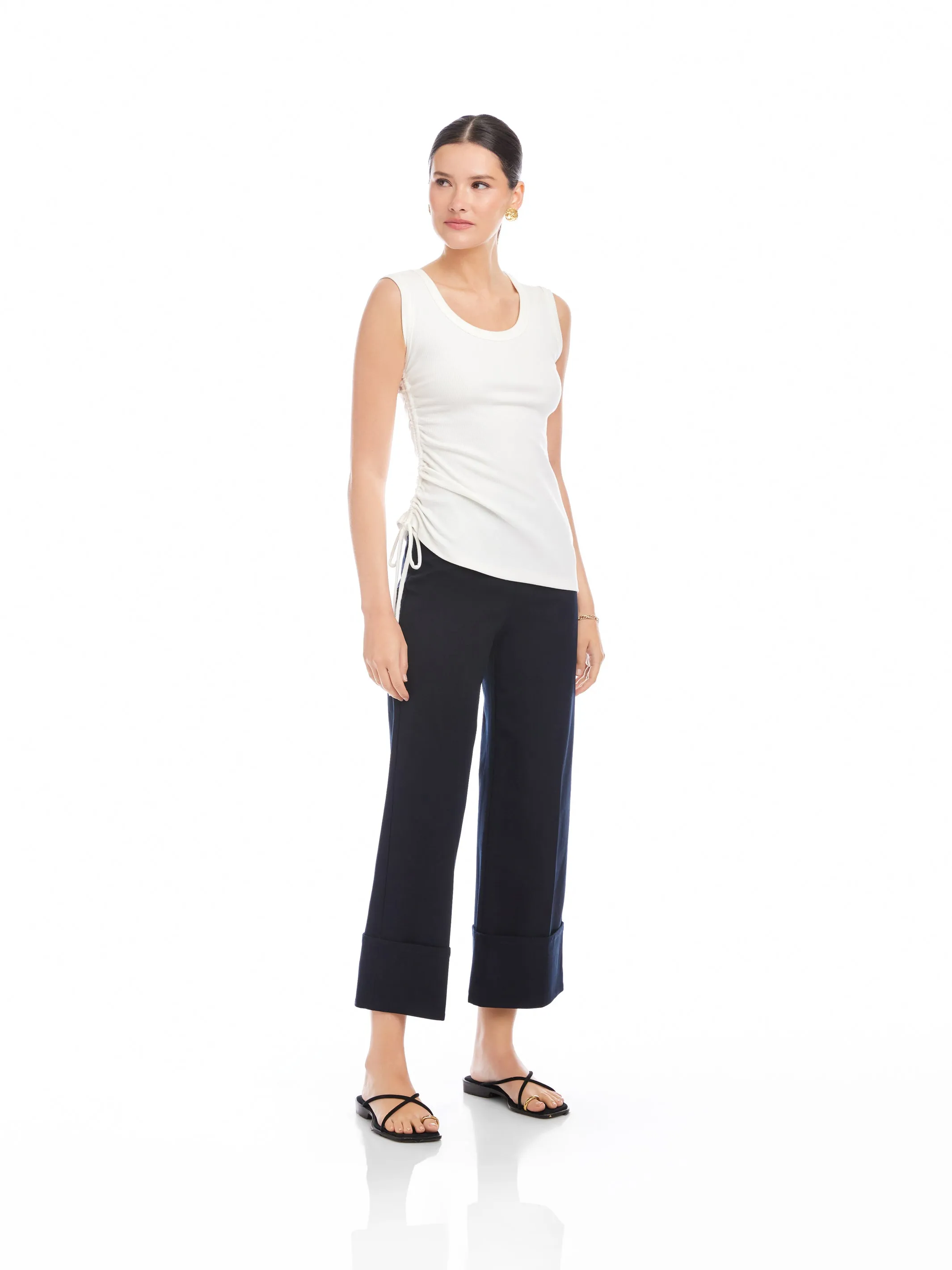 Tia Side-Shirred Tank sold by Fifteen Twenty product image thumbnail 2
