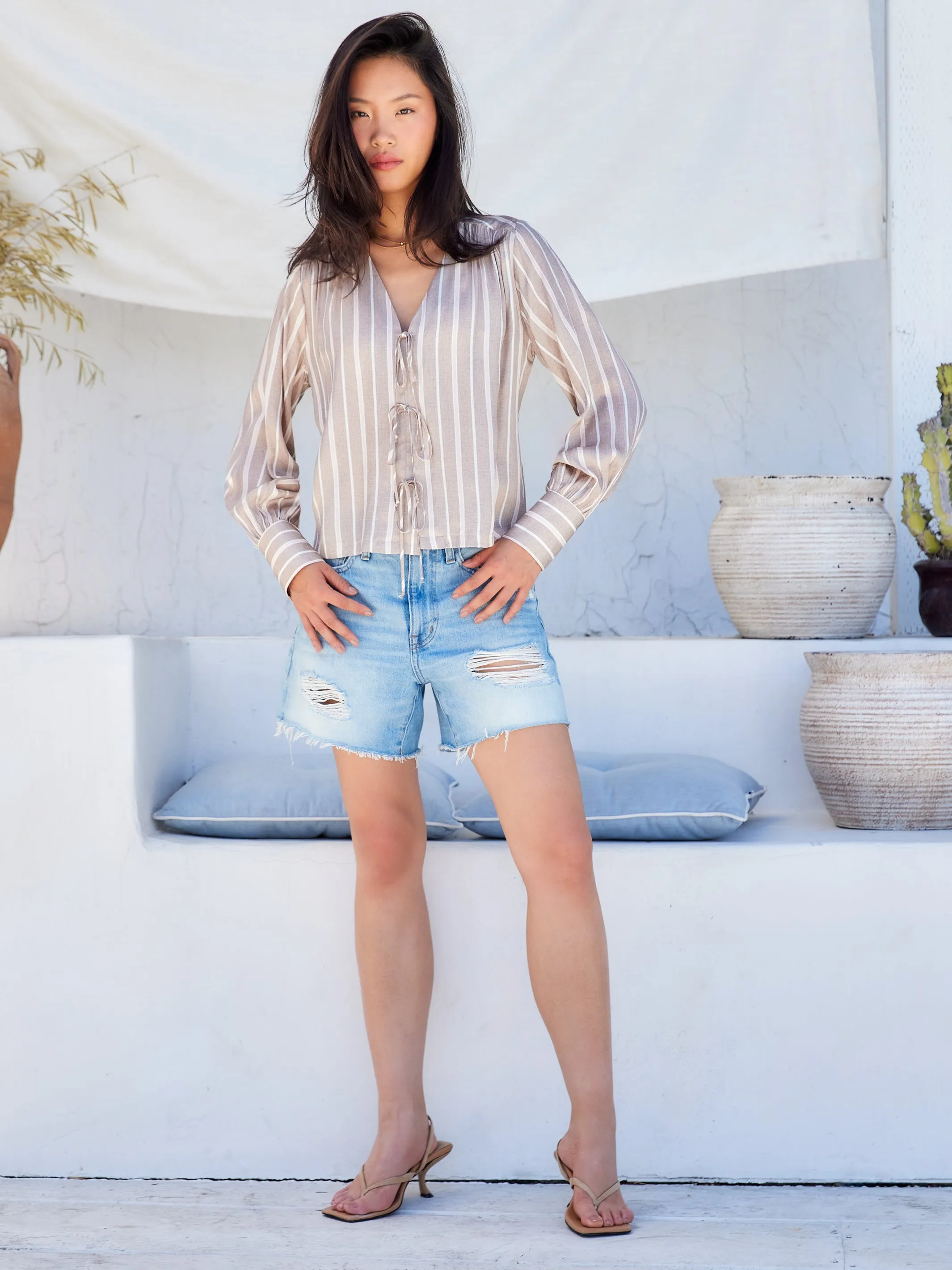 Kayla Bow Detail Blouse sold by Fifteen Twenty