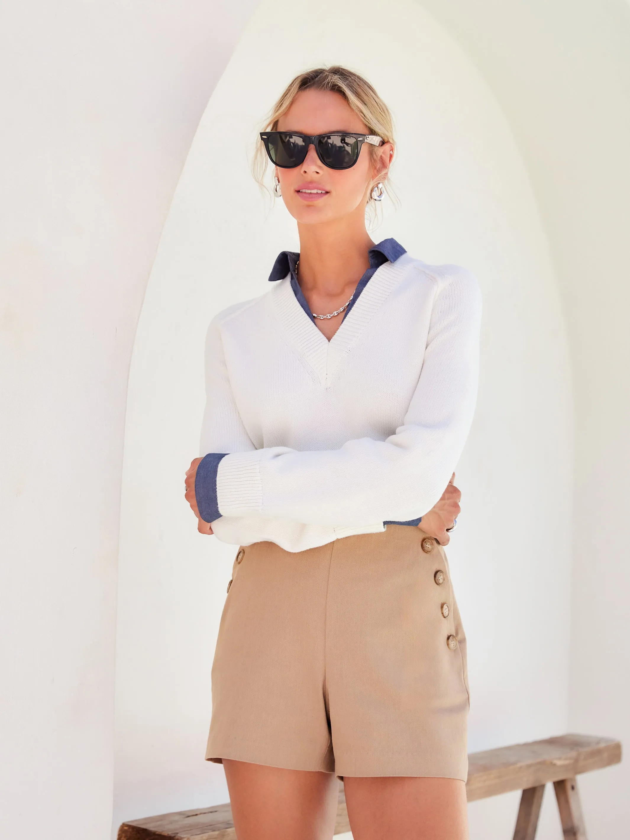 Button Pocket Shorts sold by Fifteen Twenty