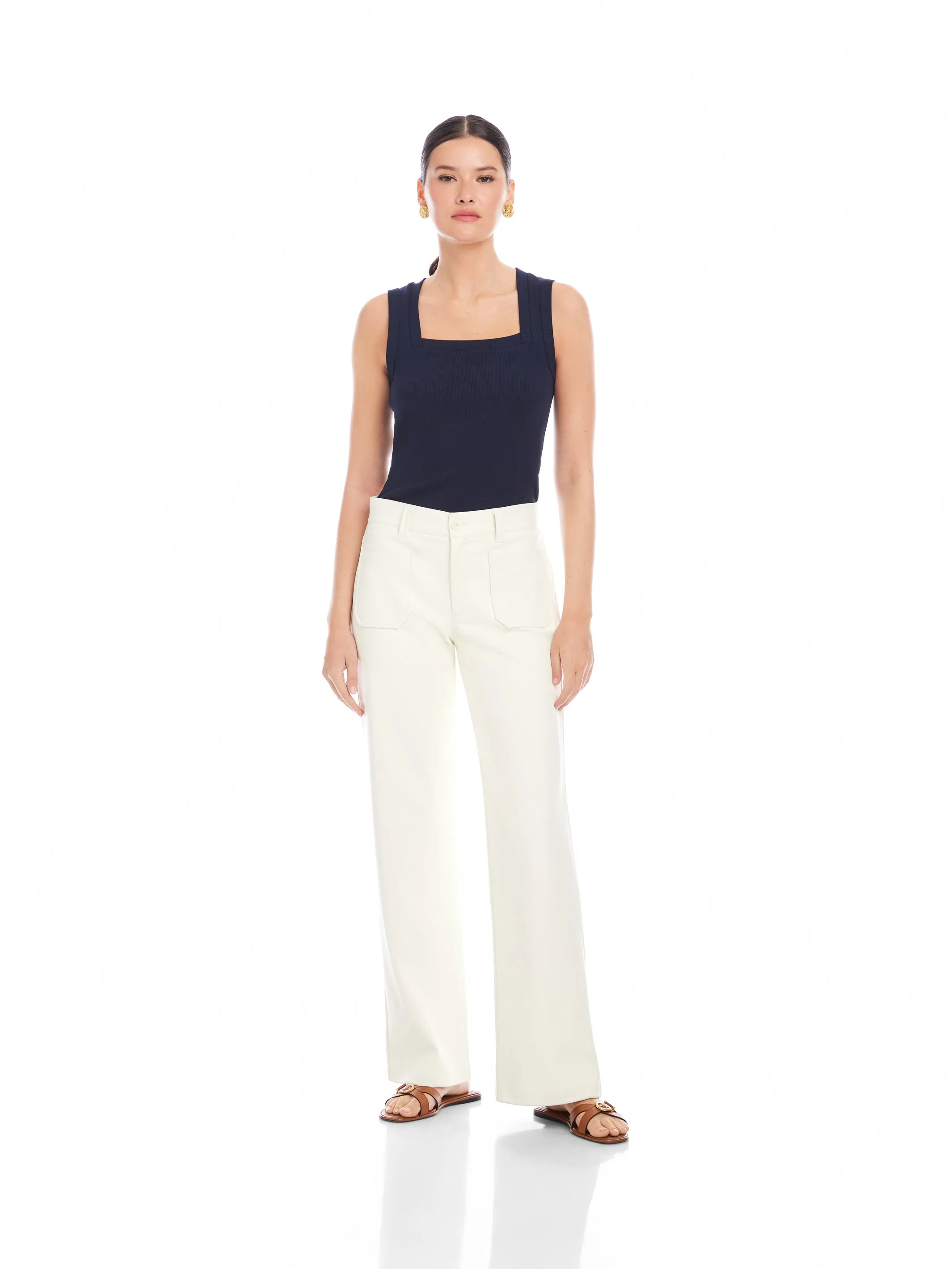 Sophia Faux Leather Wide-Leg Pants sold by Fifteen Twenty product image thumbnail 2
