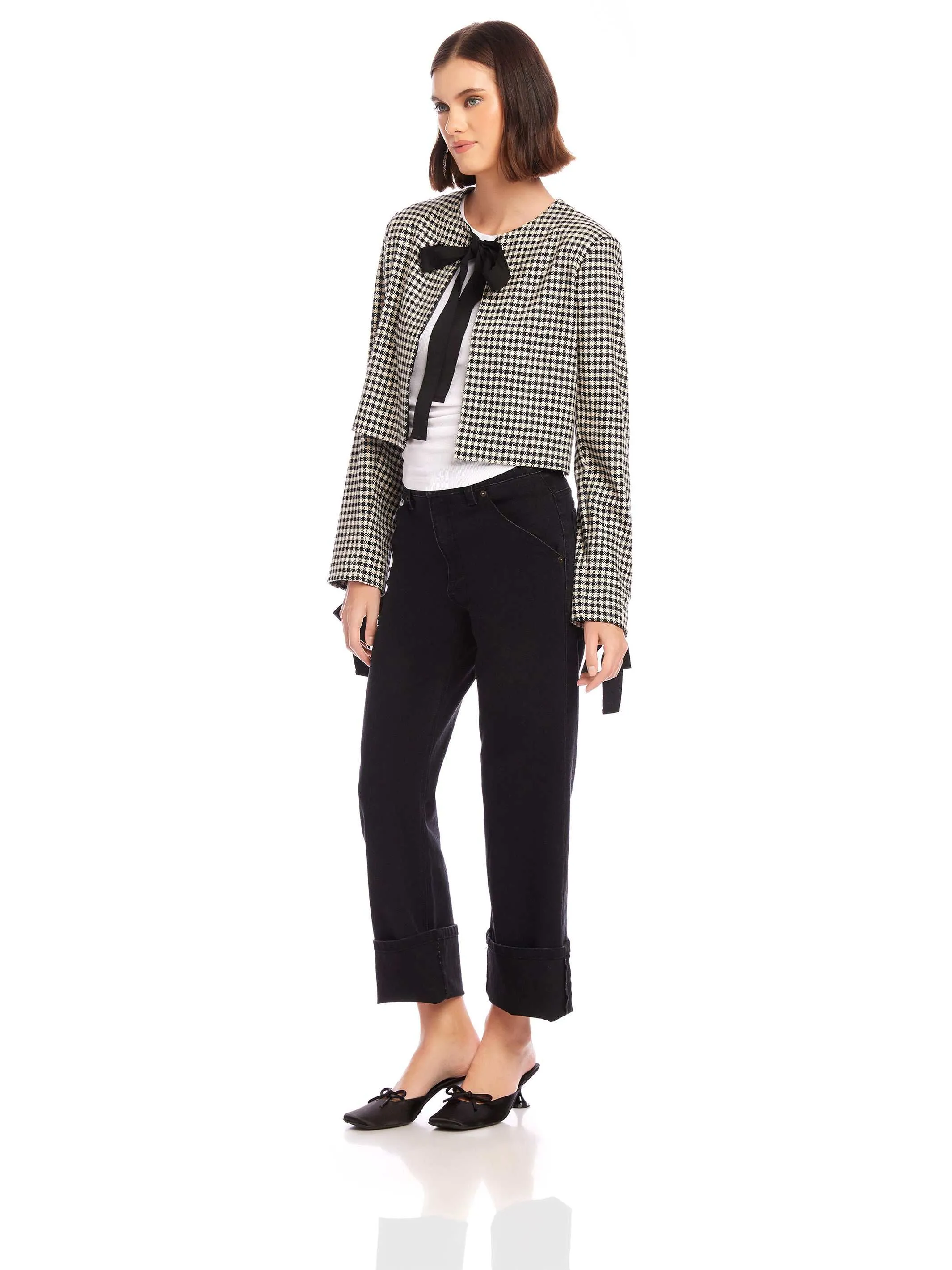 Poppy Bow Micro Jacket sold by Fifteen Twenty product image thumbnail 4