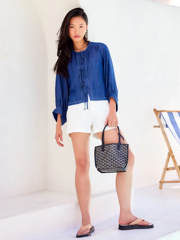 Cassie Lantern Sleeve Top sold by Fifteen Twenty