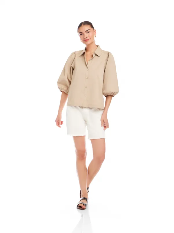 Evelyn Puff Sleeve Top sold by Fifteen Twenty