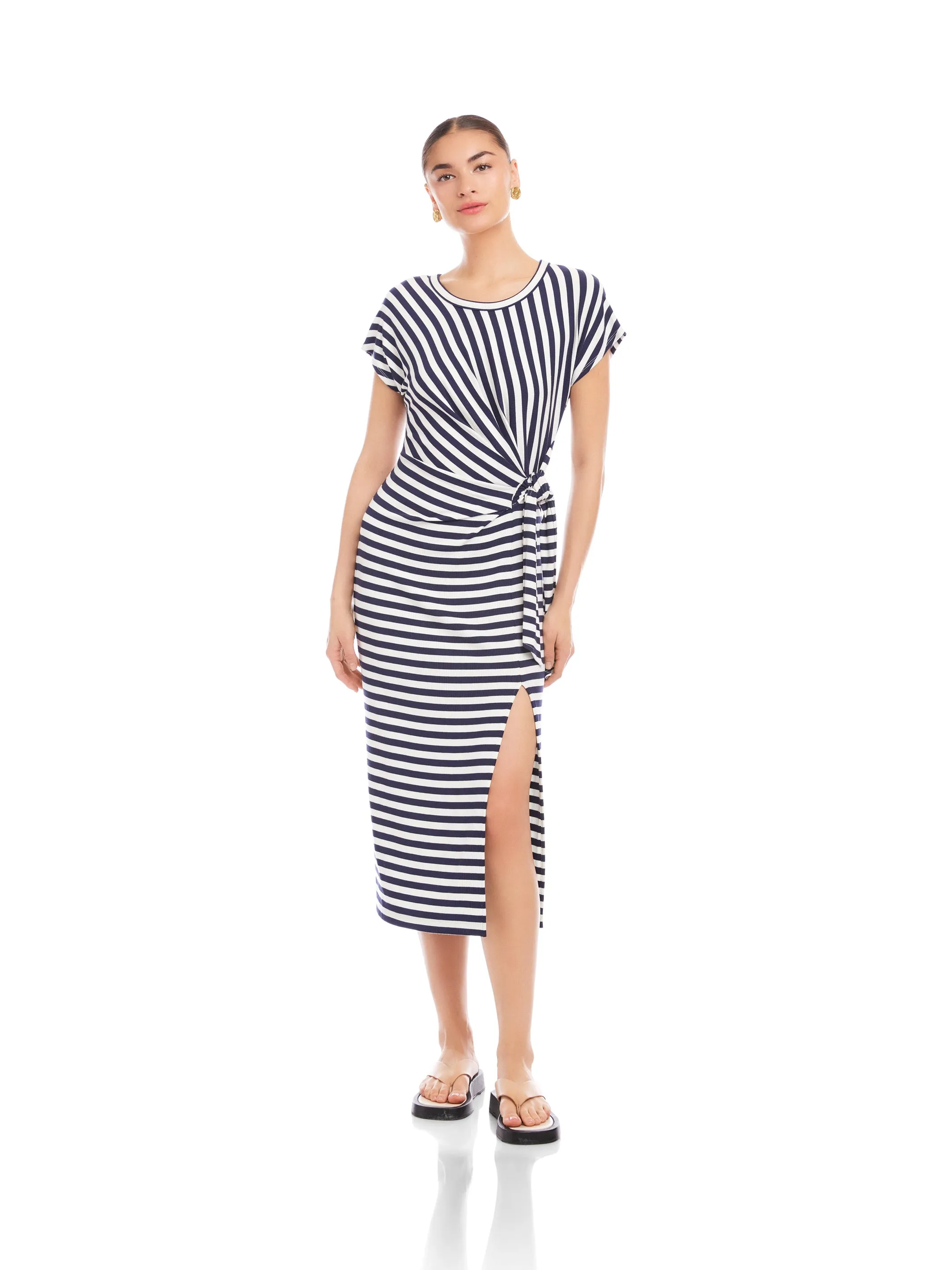 Marissa Side-Knot Midi Dress sold by Fifteen Twenty product image thumbnail 3